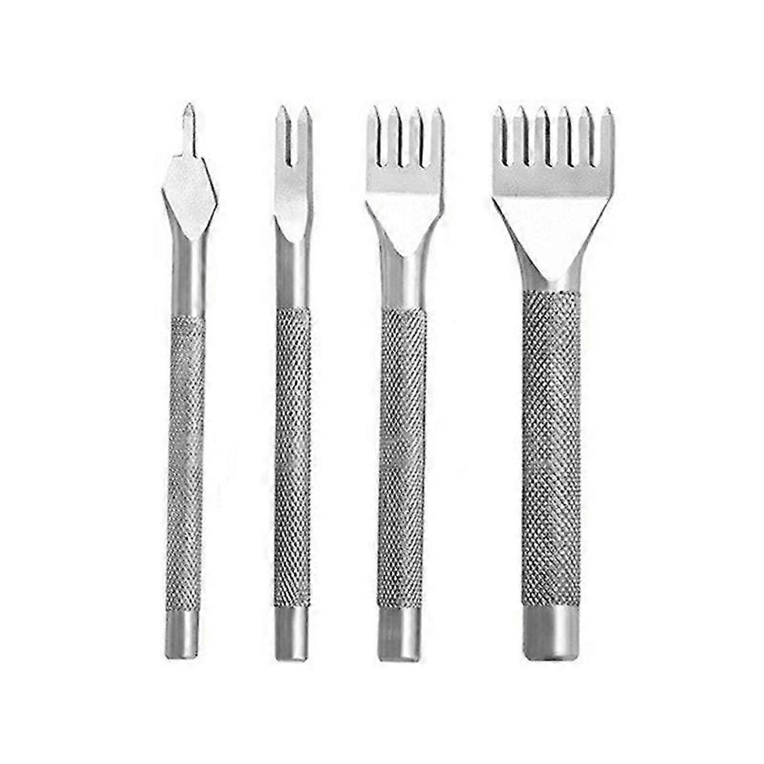 4Pcs White Nonslip Diamond Cut DIY Leather Tool