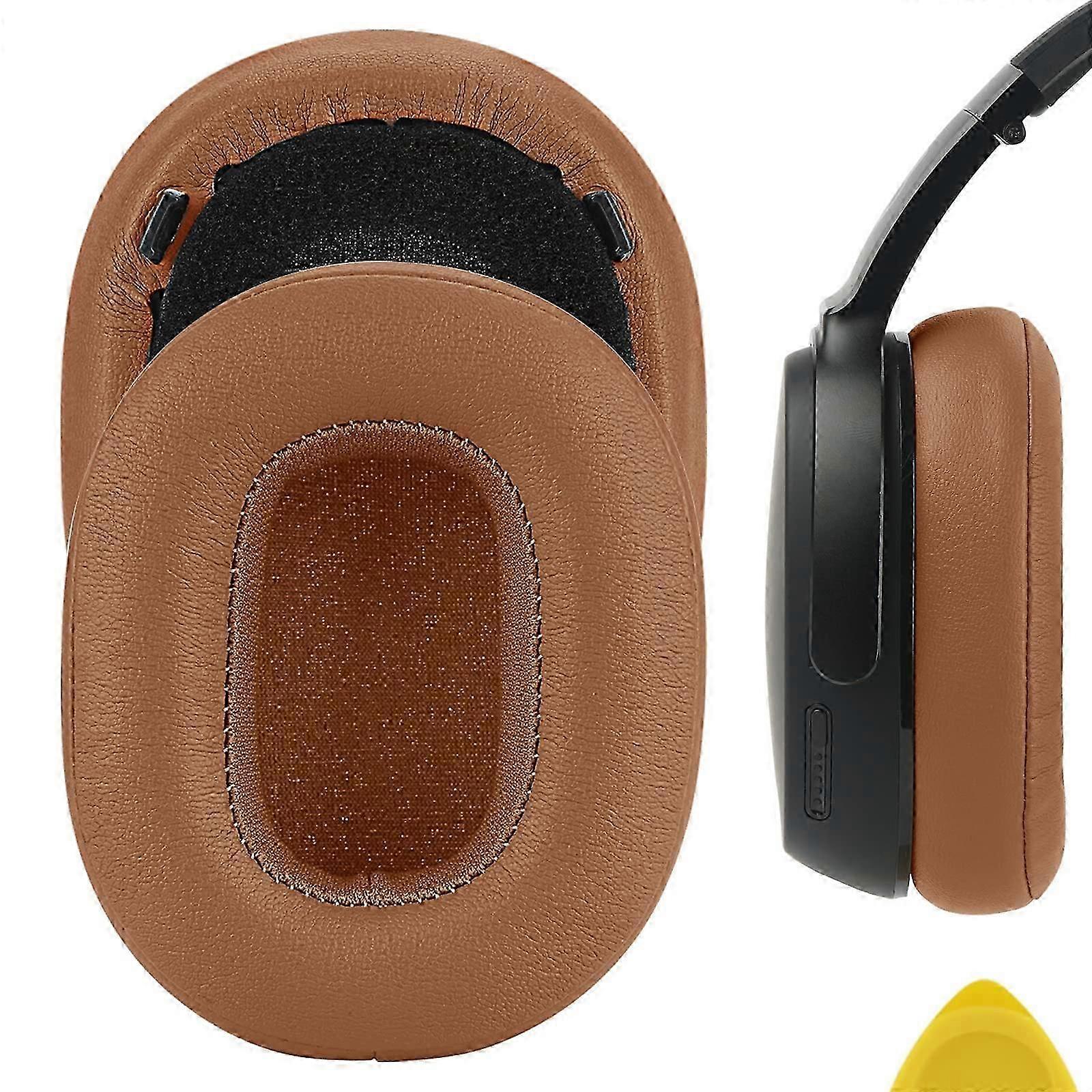 QuickFit Replacement Ear Pads for Skullcandy Crusher 360 Headphones Ear Cushions, Repair Parts (Brown)