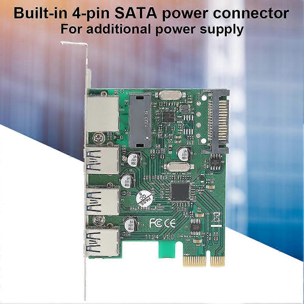 ST610 PCI-E X1 USB 3.0 & Gigabit RJ45 Network Expansion Card