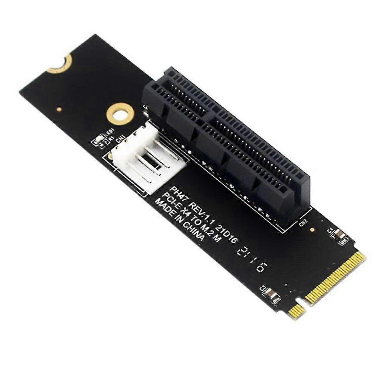 NGFF M.2 to PCI-E 4X Riser Card M2 M Key to PCIe X4 Adapter