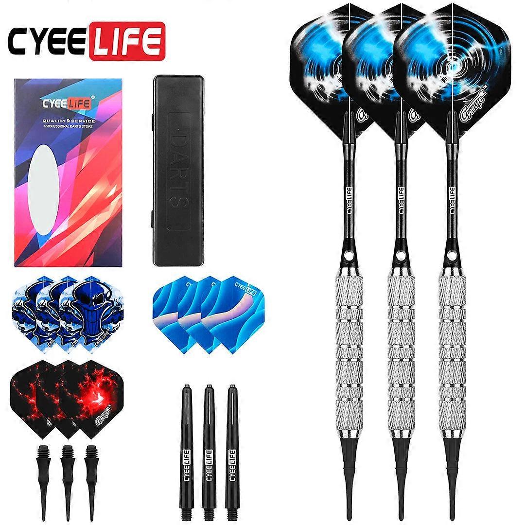 Soft Tip Darts Set 16/18g With Extra Tips For Electronic Dartboards