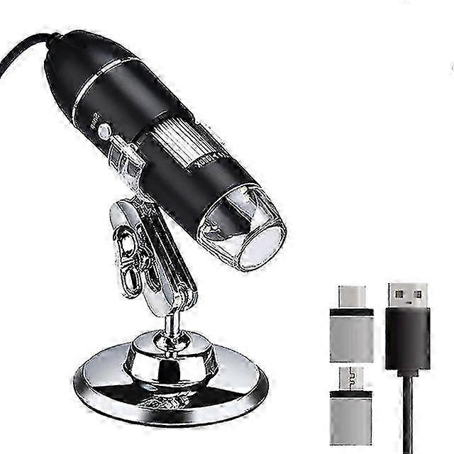 2025 1600X digital microscope camera 3in1 type-c usb portable electronic microscope for soldering led magnifier for cell phone repair