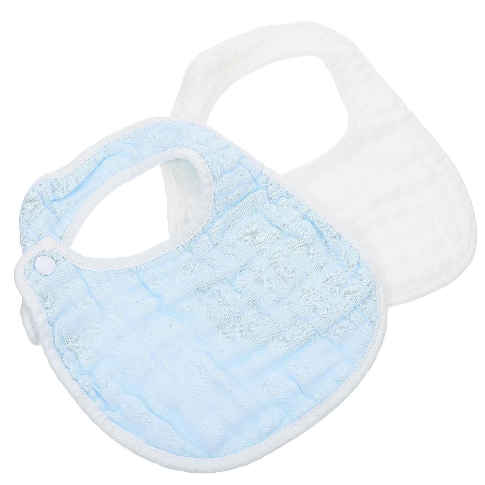 Cotton Baby Bibs U-Shaped Bibs For Toddler Birthday Prevent Saliva 2Pcs