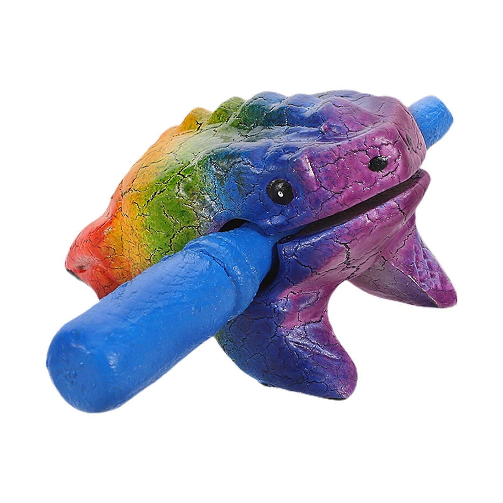 Wooden Frog Musical Instrument 2Pcs for Percussion and Music Performances