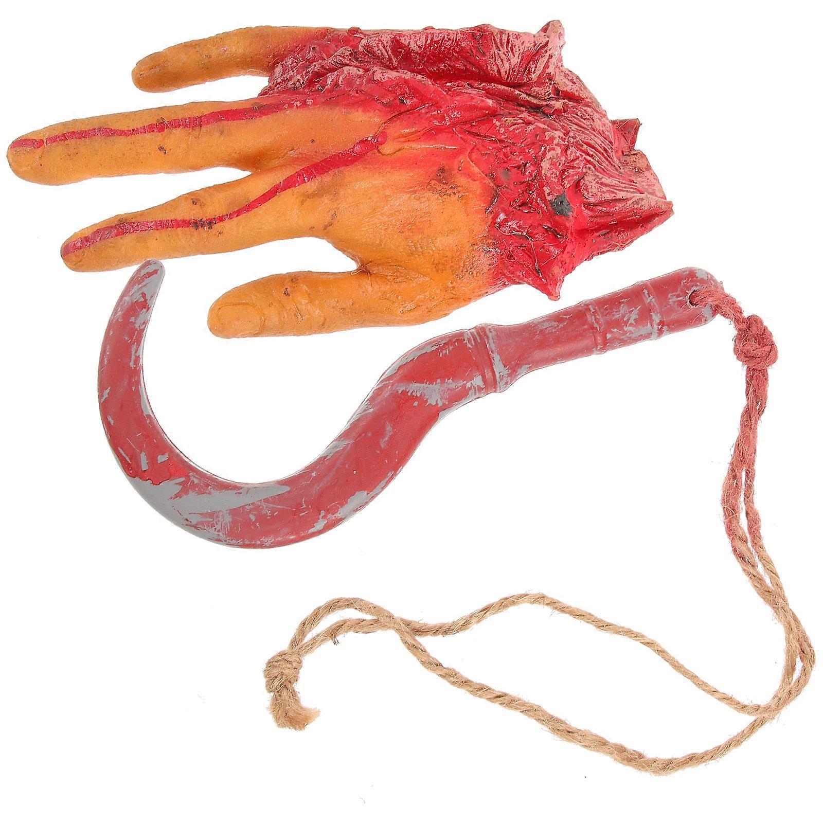 Realistic Halloween Broken Hand Decor for Decoration 2Sets Fake Hands