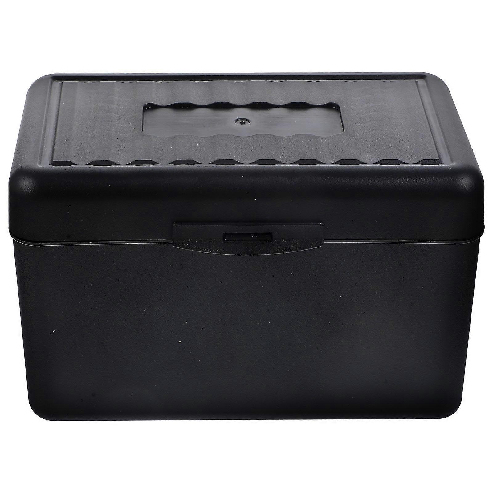 Memo Pad Dispenser Multi-Use Paper Clip Organizer Black Rectangular Storage 1Pcs