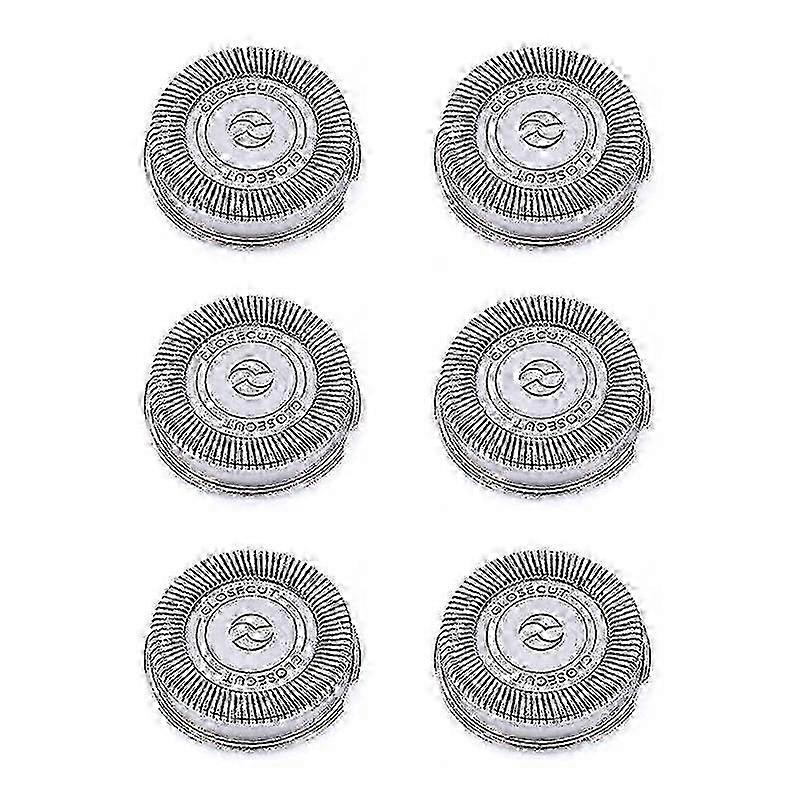 6Pack SH30 Replacement Heads for Shaver Series 3000, 2000, 1000 and S738, with Durable Sharp Blades