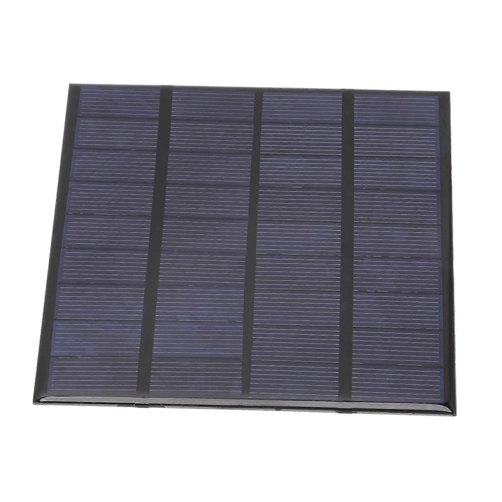 9V 2W Mini Polysilicon Solar Panel 11.5x11.5cm Epoxy Encapsulated