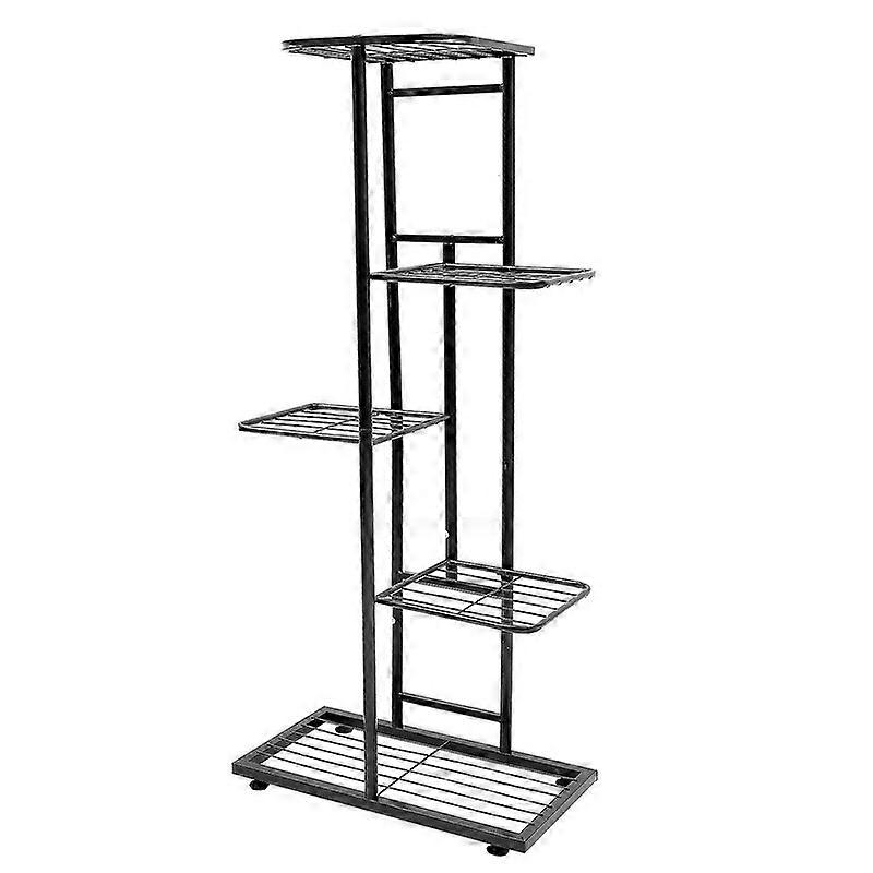 1 support de pot de fleurs en fer forgé pour balcon, support multicouche pour bonsaï