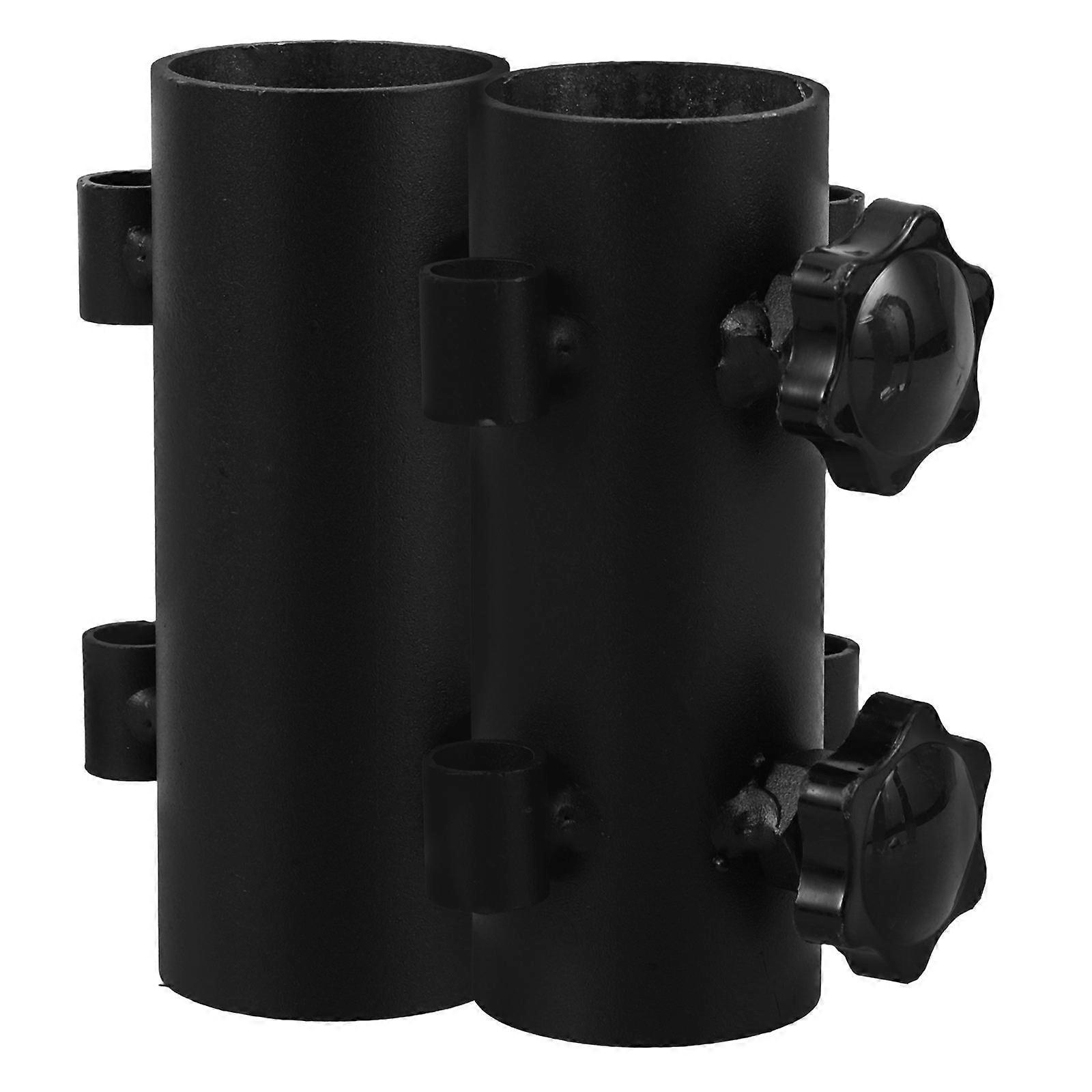 Tent Poles Holders Awning Support Poles Stand Fixed Feet Base Support 2Pcs