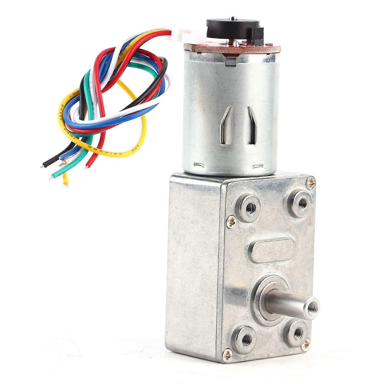 High torque geared motor with encoder, self-locking (30 rpm)