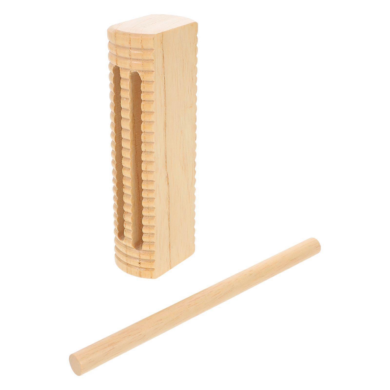 1 Set Wood Rhythm Block: Interactive Percussion Rhythm Block with Stick for Kids Early Education - Musical Instrument for Home School Kindergarten