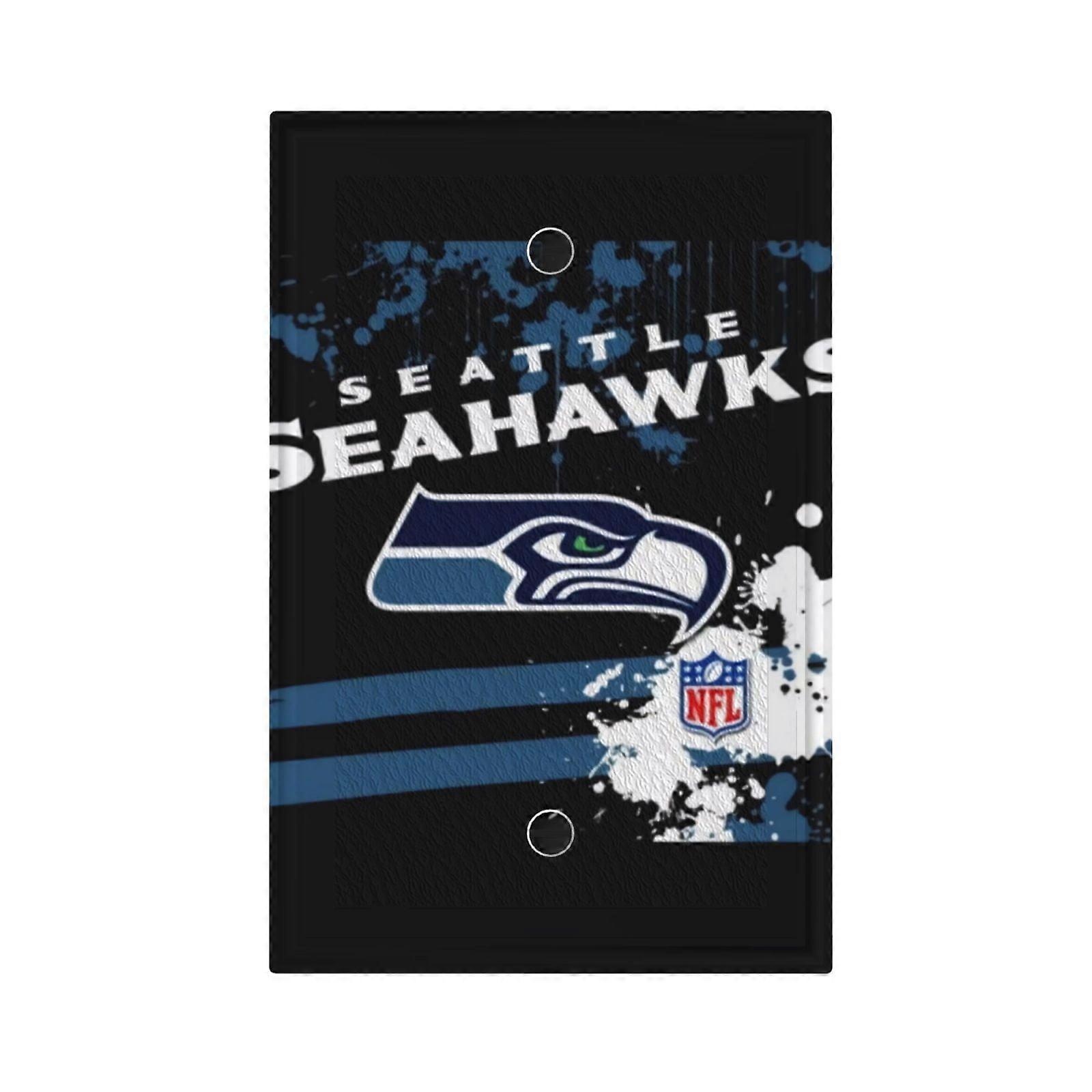 Seahawks Switching Lights Single Leather Roman Frame Switch Panel Wall Panel Single Double/Pull Light Switch