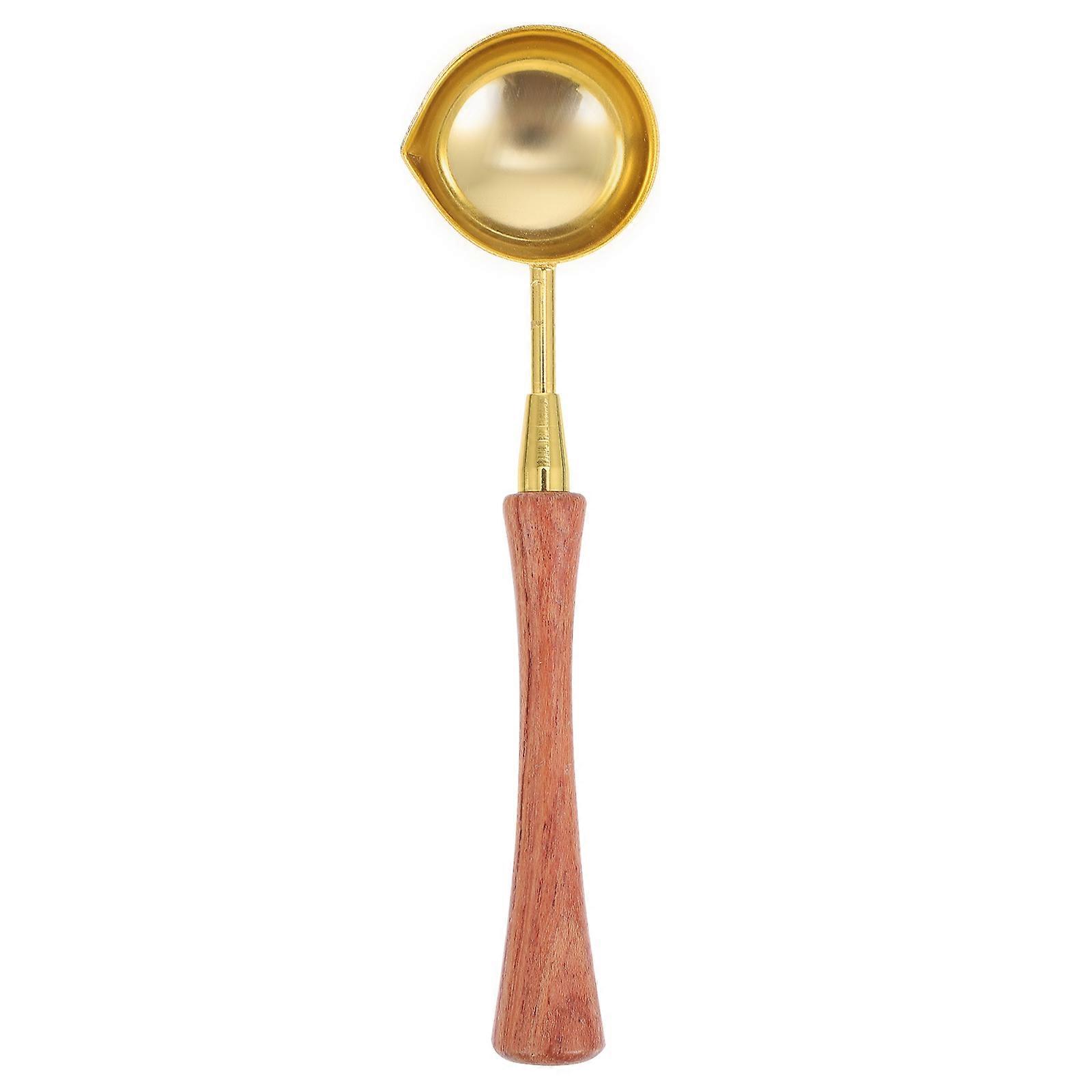 Home Use Creative Sealing Wax Stirring Spoon in Golden Color