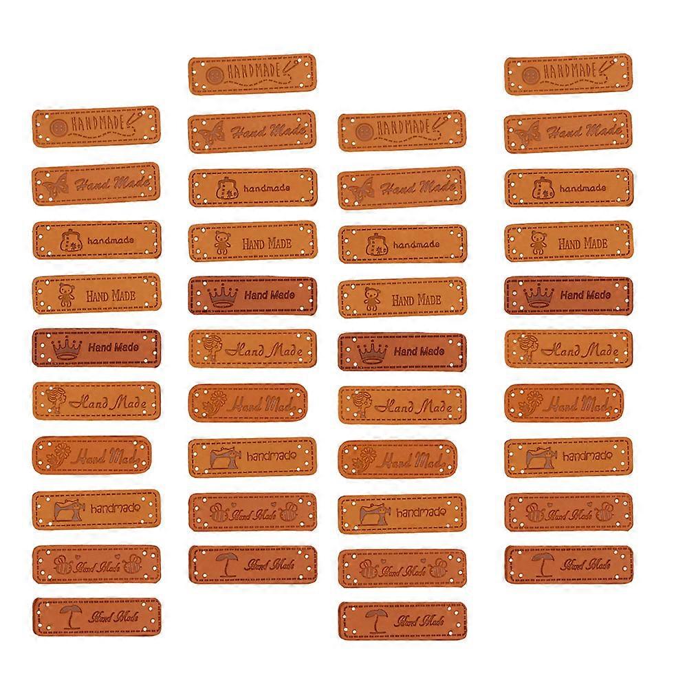 Handmade Fabric Accessories Decorative Holes PU Buttons 20Pcs for DIY