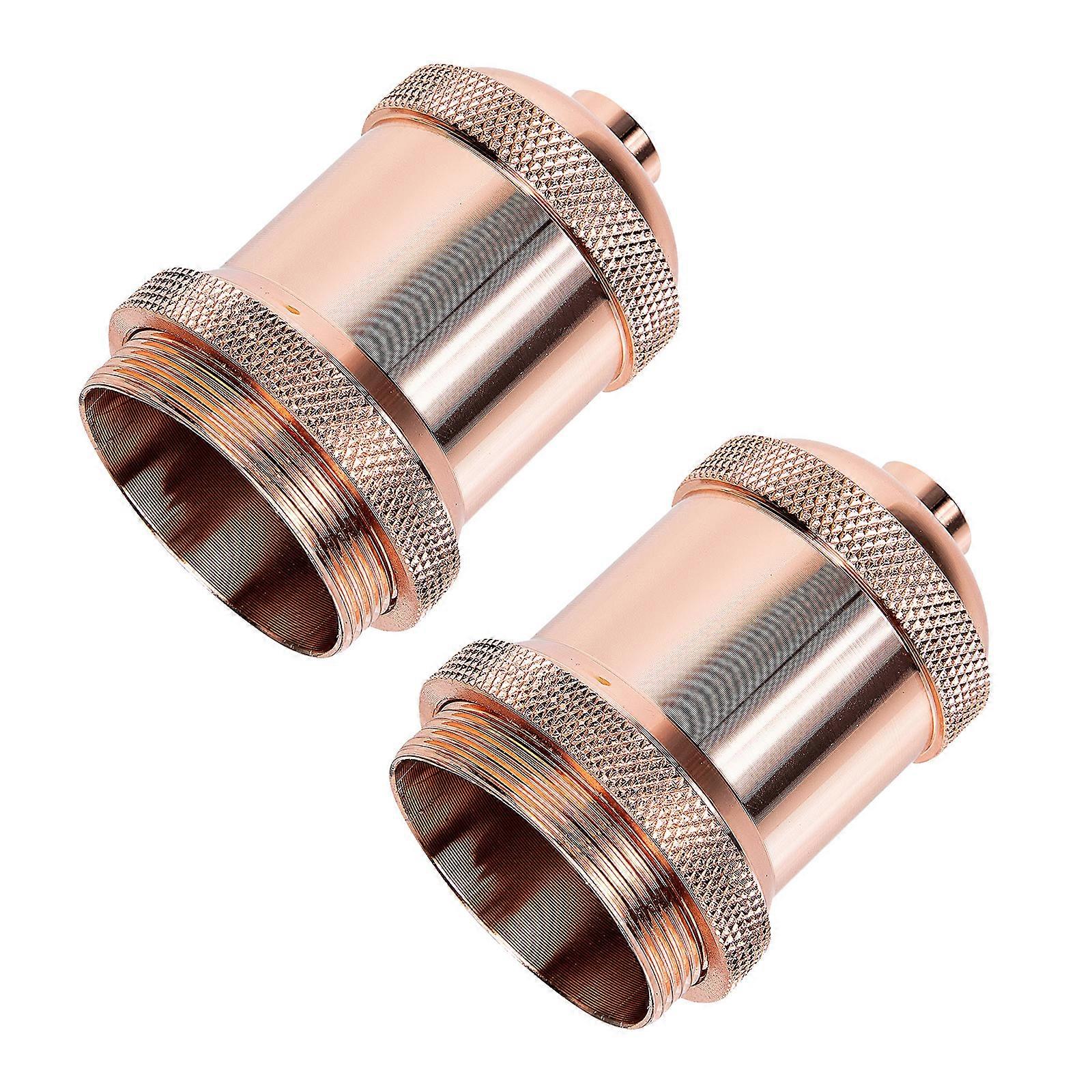 Industrial Style Lamp Socket E27 Bulb Holder for Light Bulb 2Pcs Golden