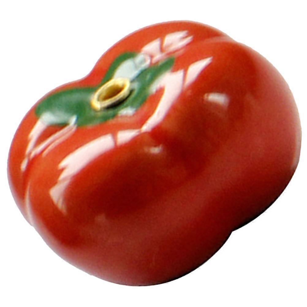 Ceramic Incense Burner Tomato Shaped Holder for Meditation 2Pcs