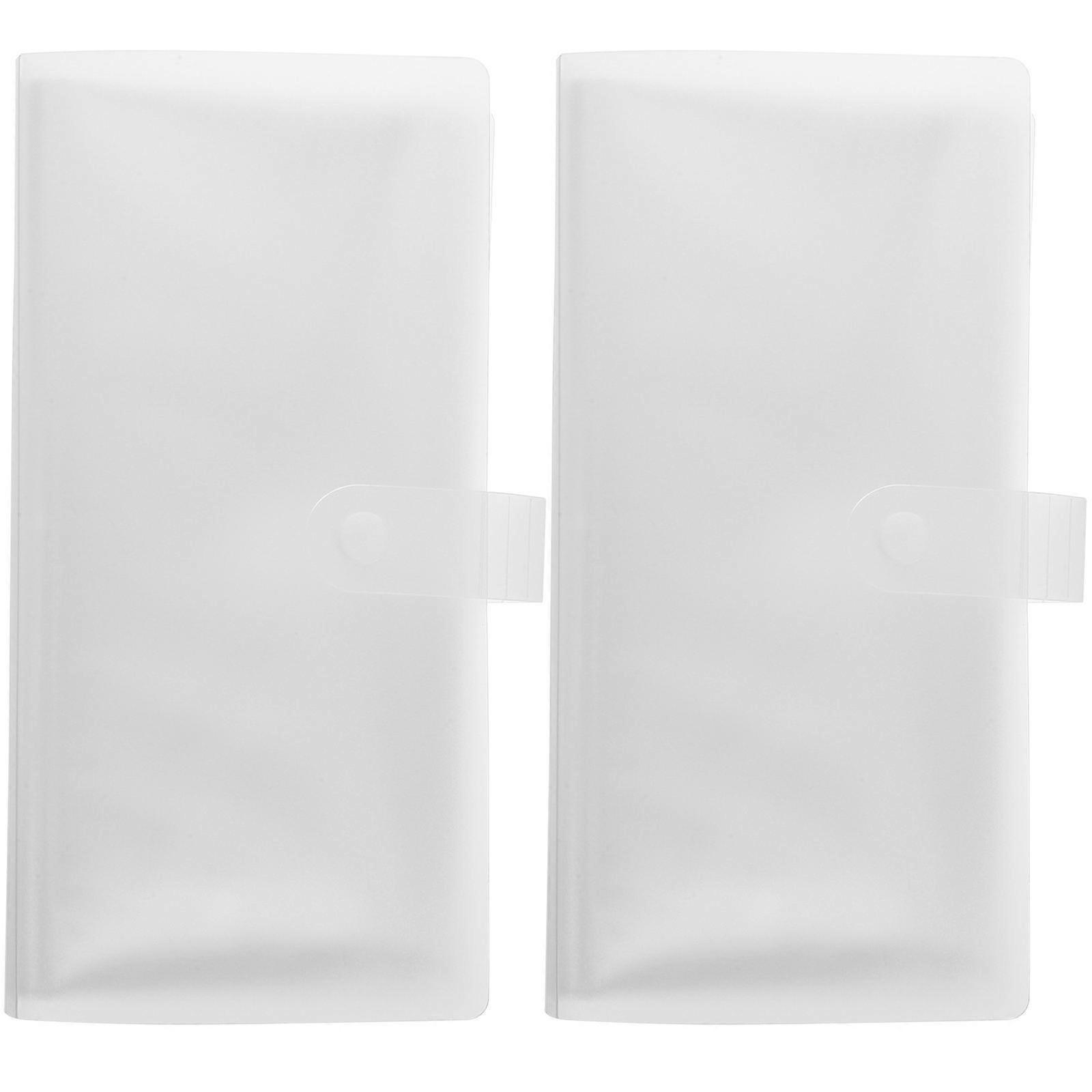 PP Transparent Tickets Album for Storage Use with Snap Closure 10Pcs