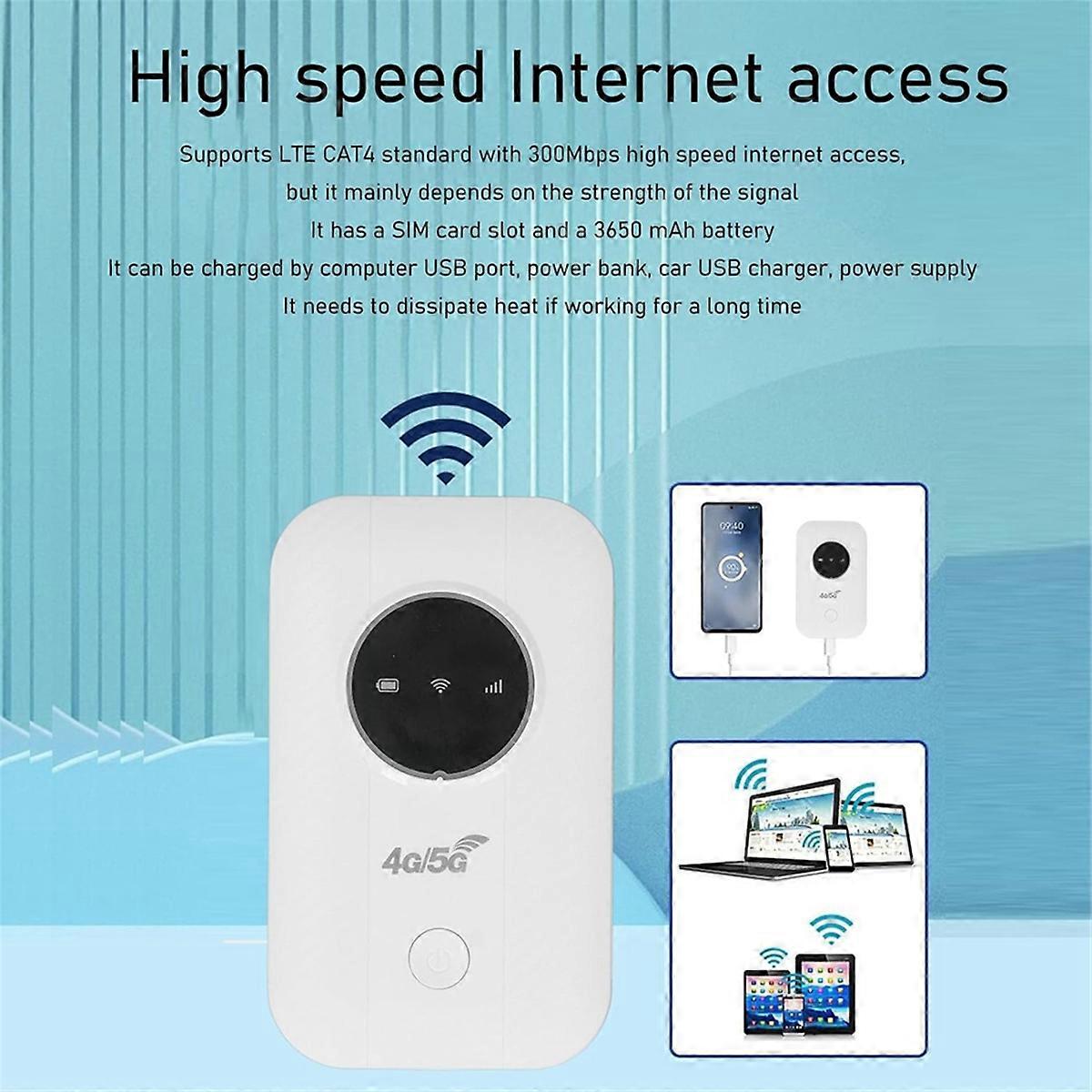 LTE 4G 5G Modem Router,300Mbps spot Up to 10 Devices,SIM Card Slot ...