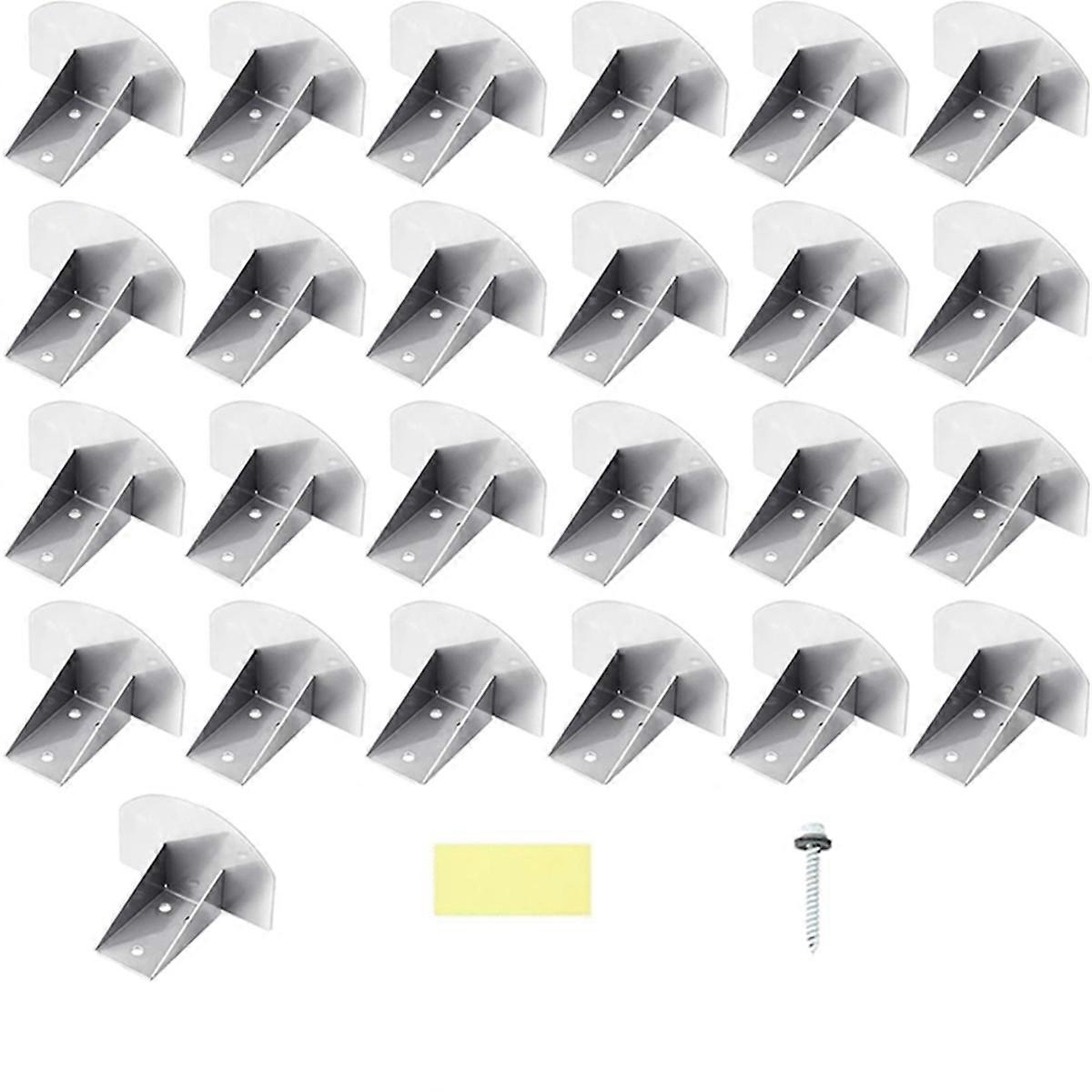 25 kpl lumiesteet metallikatoille Ruostumattomasta teräksestä valmistetut lumiesteet estävät jään lumen liukumisen Win