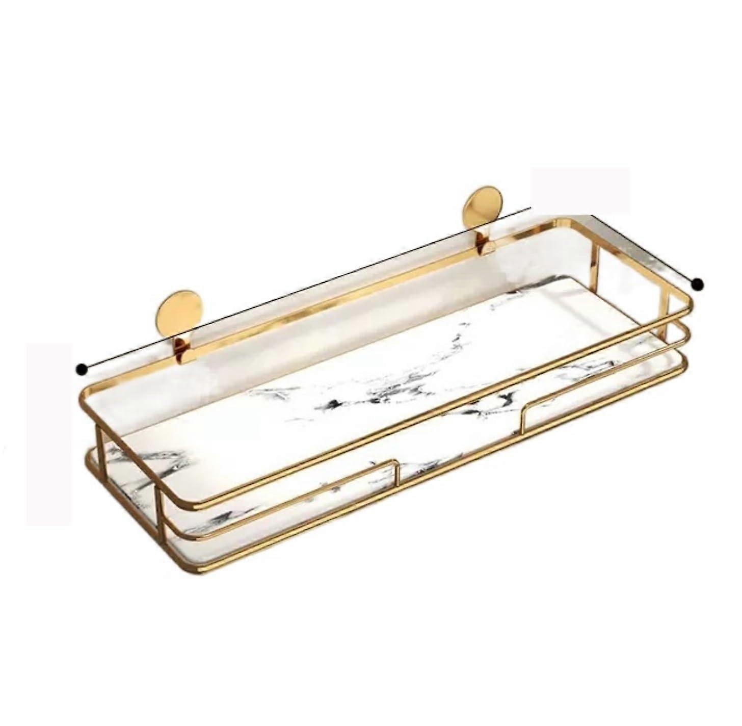 Wall Shelves Bathroom Organizer - Stainless Steel Shower Caddy Shelf, No Drilling, Floating Toilet Shelf, Color B, Size 1 Piece