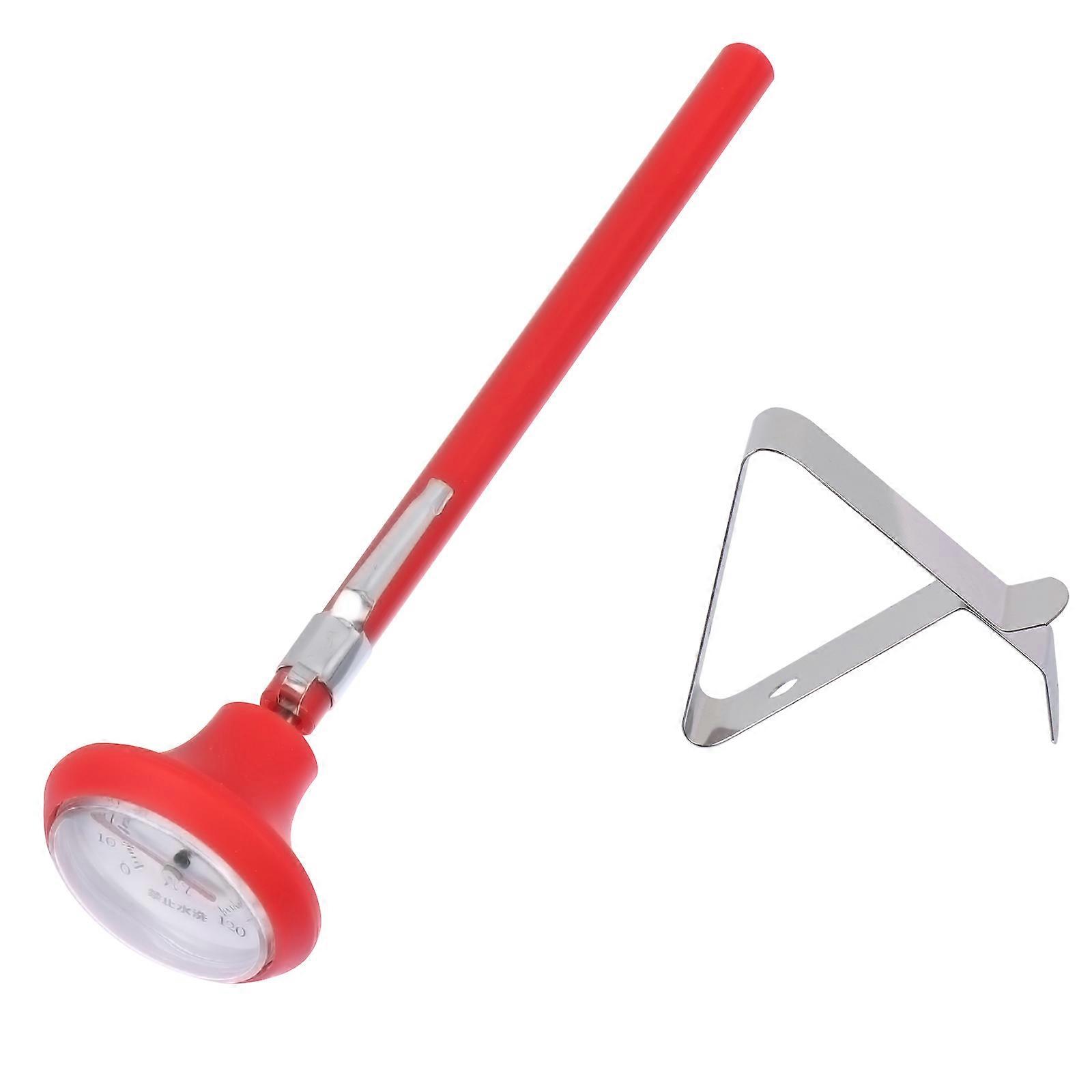 Food Thermometer Household Thermometer with Clip for 2Sets Silver