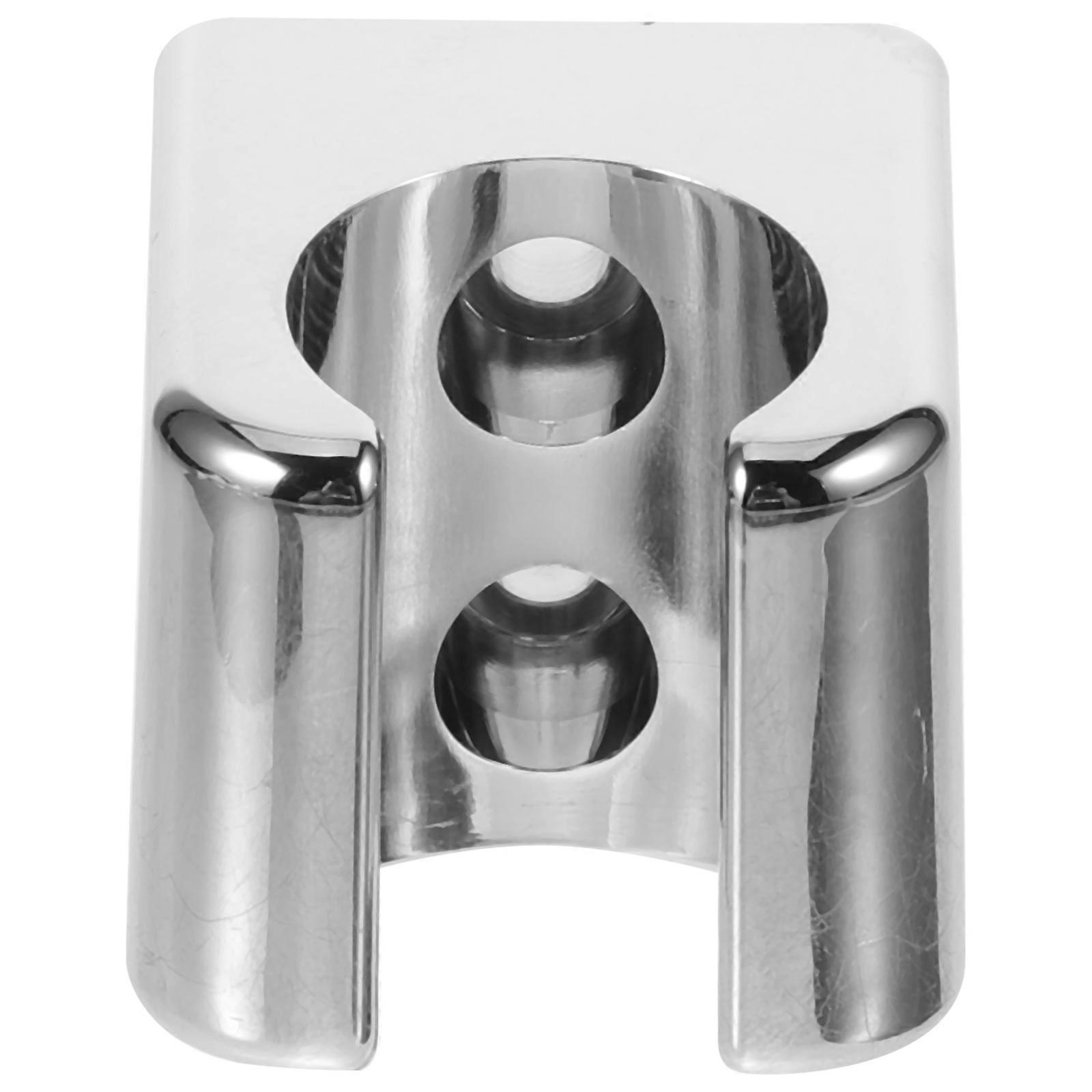 Bathroom Shower Head Mount 2Pcs Silver Fixture Sturdy Structure For Shower Use Small Hand Shower Accessory