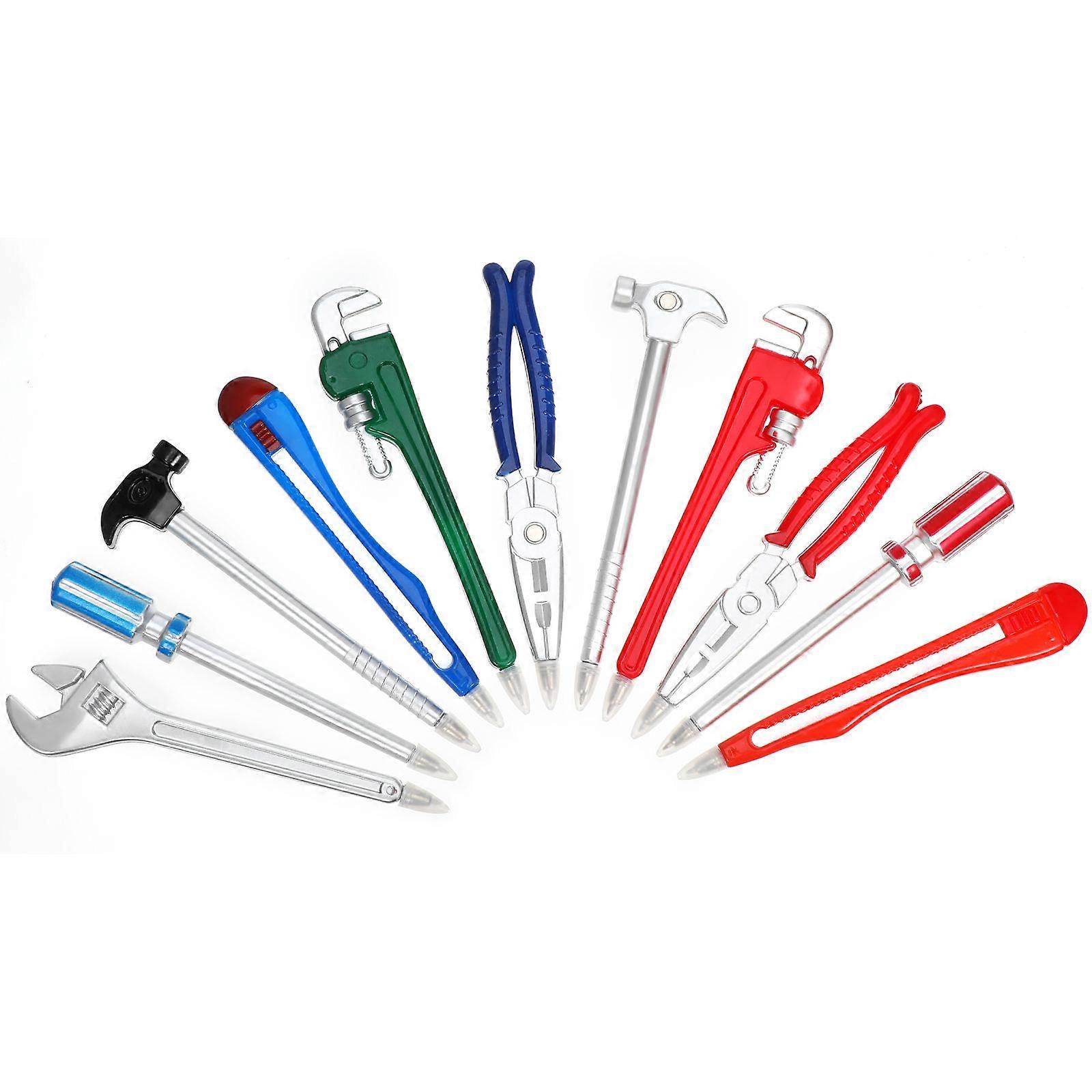 Ballpoint Pens Novelty Design 33 Pcs Hand Tool Shaped Assorted Color For Home Use Comfort Grip Writing
