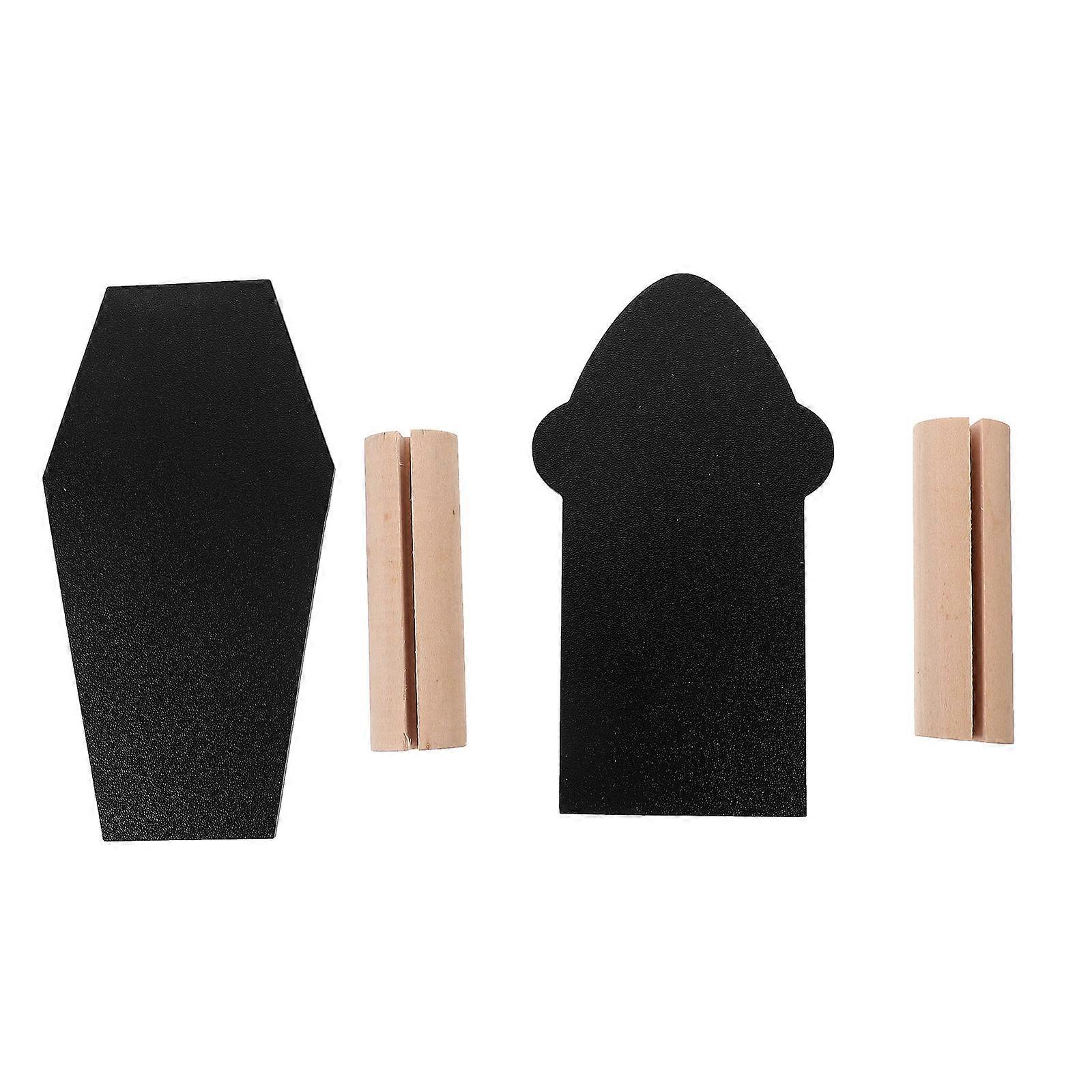 Multifunctional Chalkboards Wooden Desktop Boards for Writing Use 4Pcs