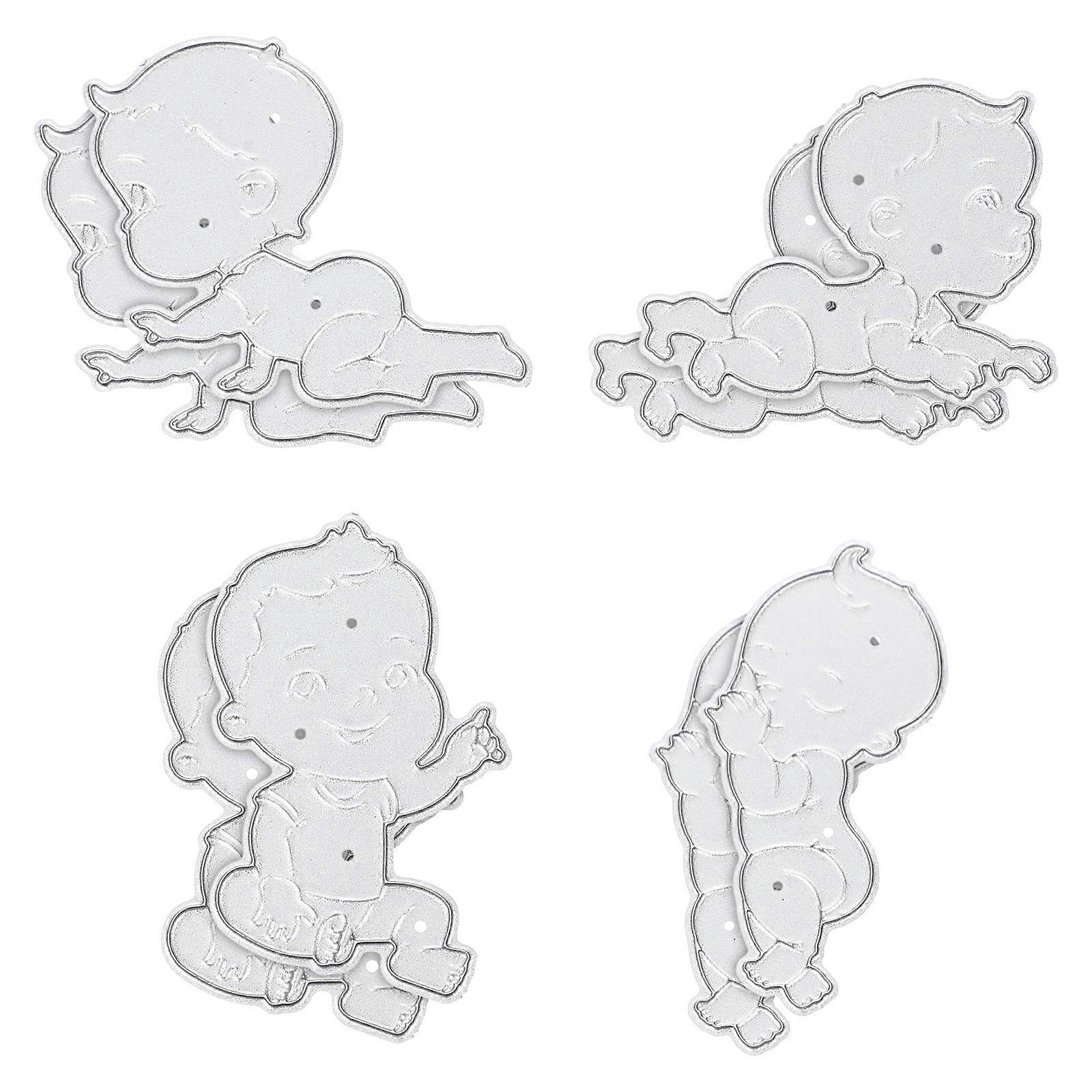 Baby Shape Craft Cutting Die for DIY Embossing 8Sets Scrapbook Use