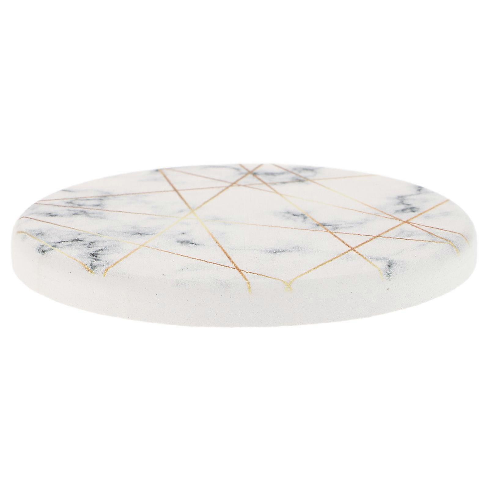 Quick Drying Stone Mat 2Pcs Absorbent Coasters For Bathroom Features Modern Design Multi Color 10X10CM Size