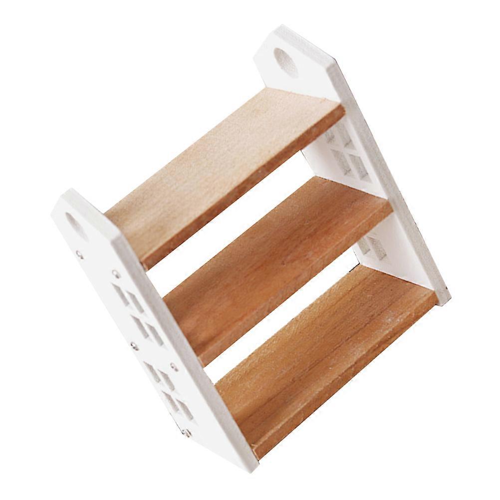 Miniature Shelf for Decor Stylish Wooden Mini Bookshelf for Tiny Display