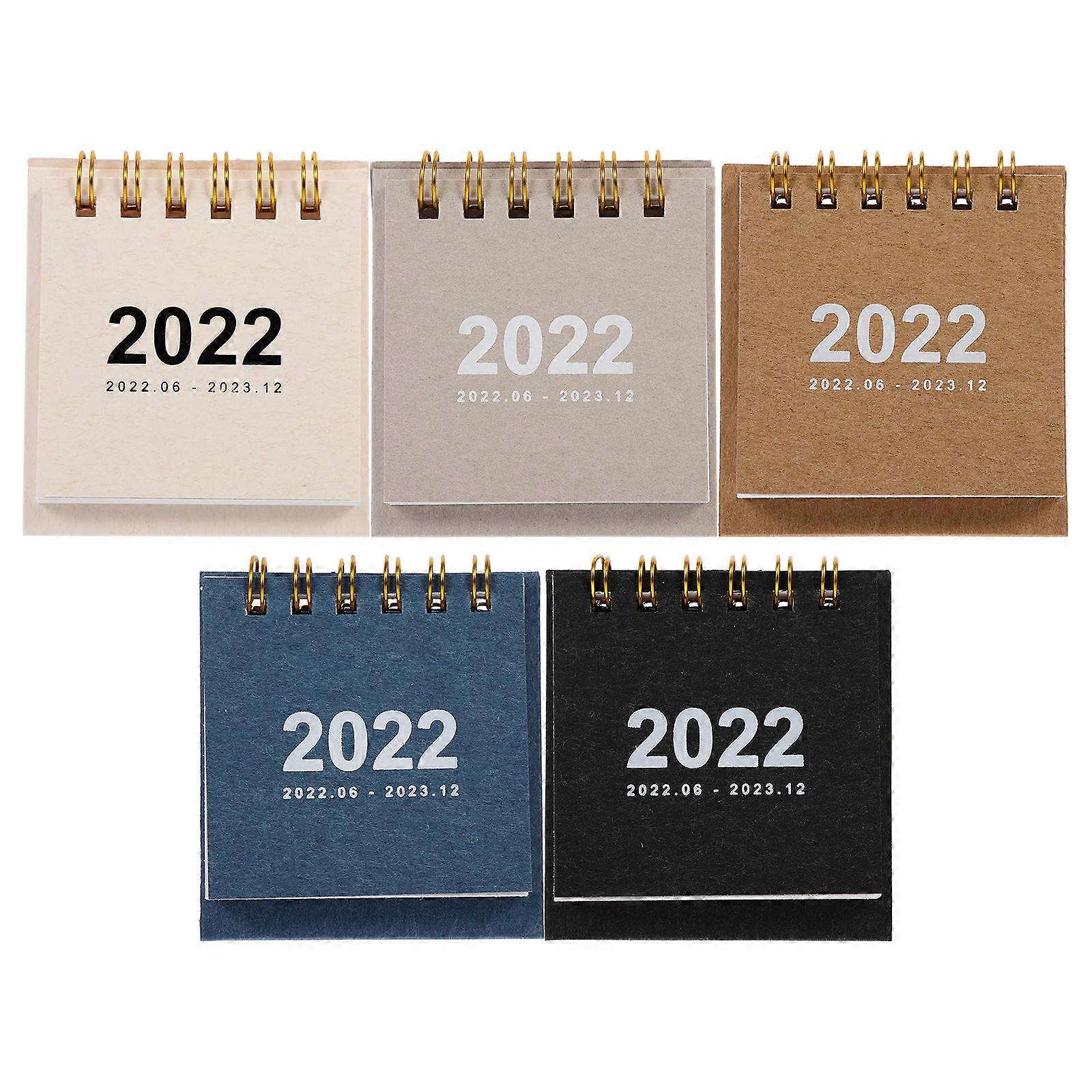 Mini Calendar for Home Use with 10Pcs Convenient Standing Household Calendar