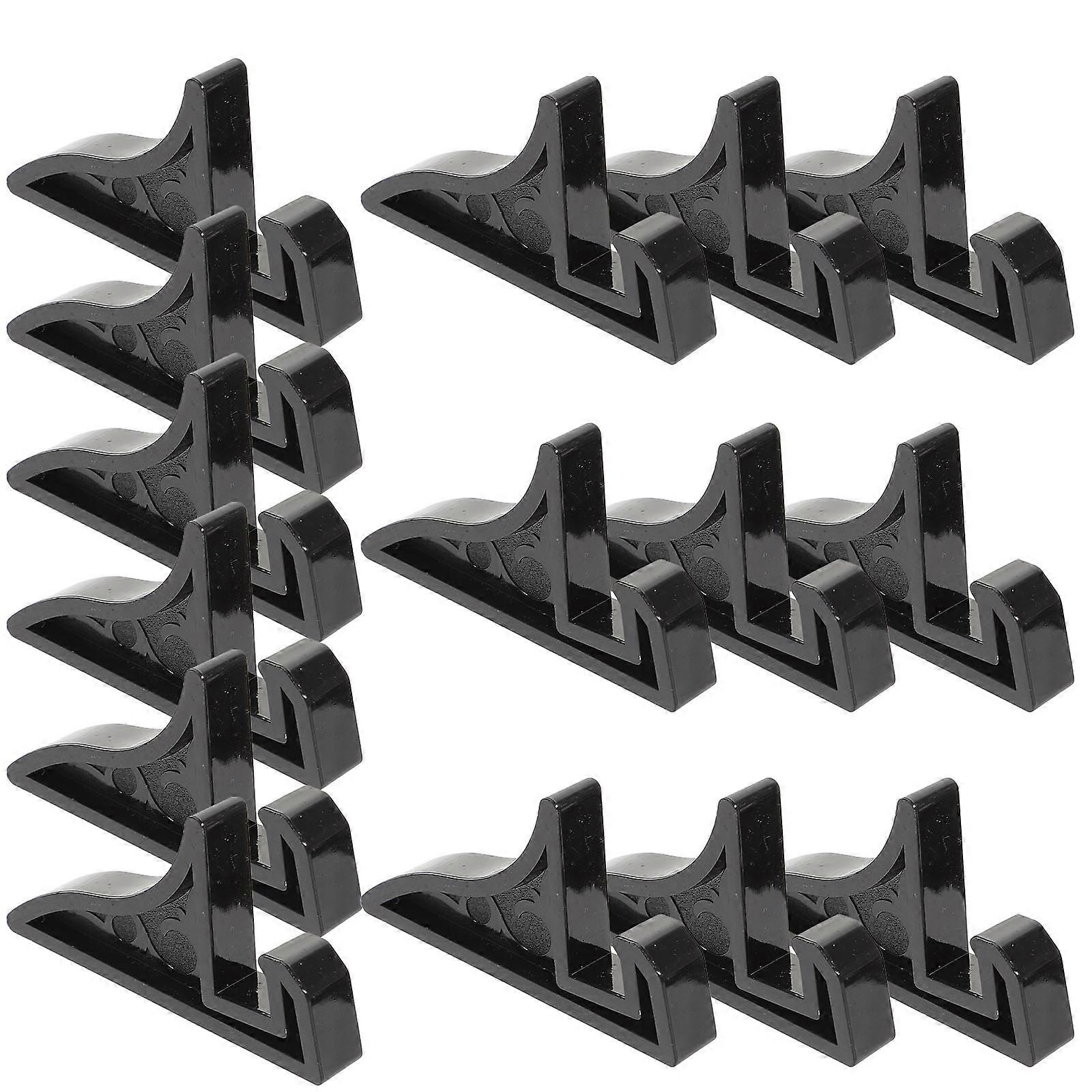 Black Plastic Flow Sand Painting Display Pedestal with 16Pcs Multi-Functional Stand