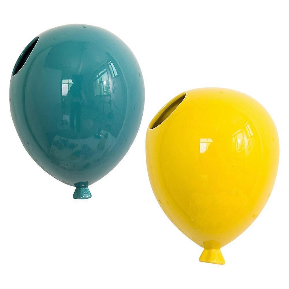 Unique Ceramic Balloon Wall Decor for Home Wall Pendant 2Pcs