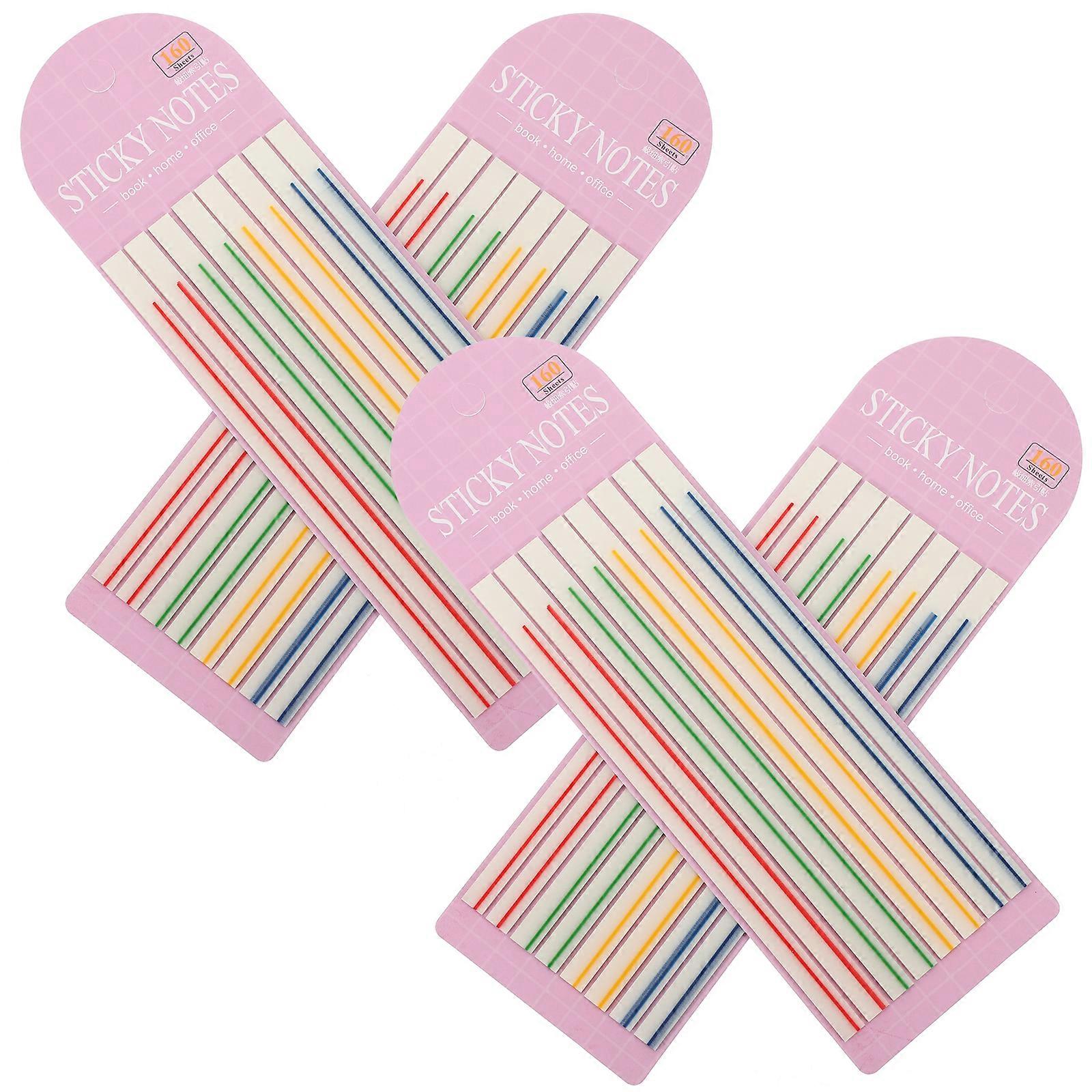 Reading Highlight Strips Book Tabs for Annotating Books 3Pcs 4 Books