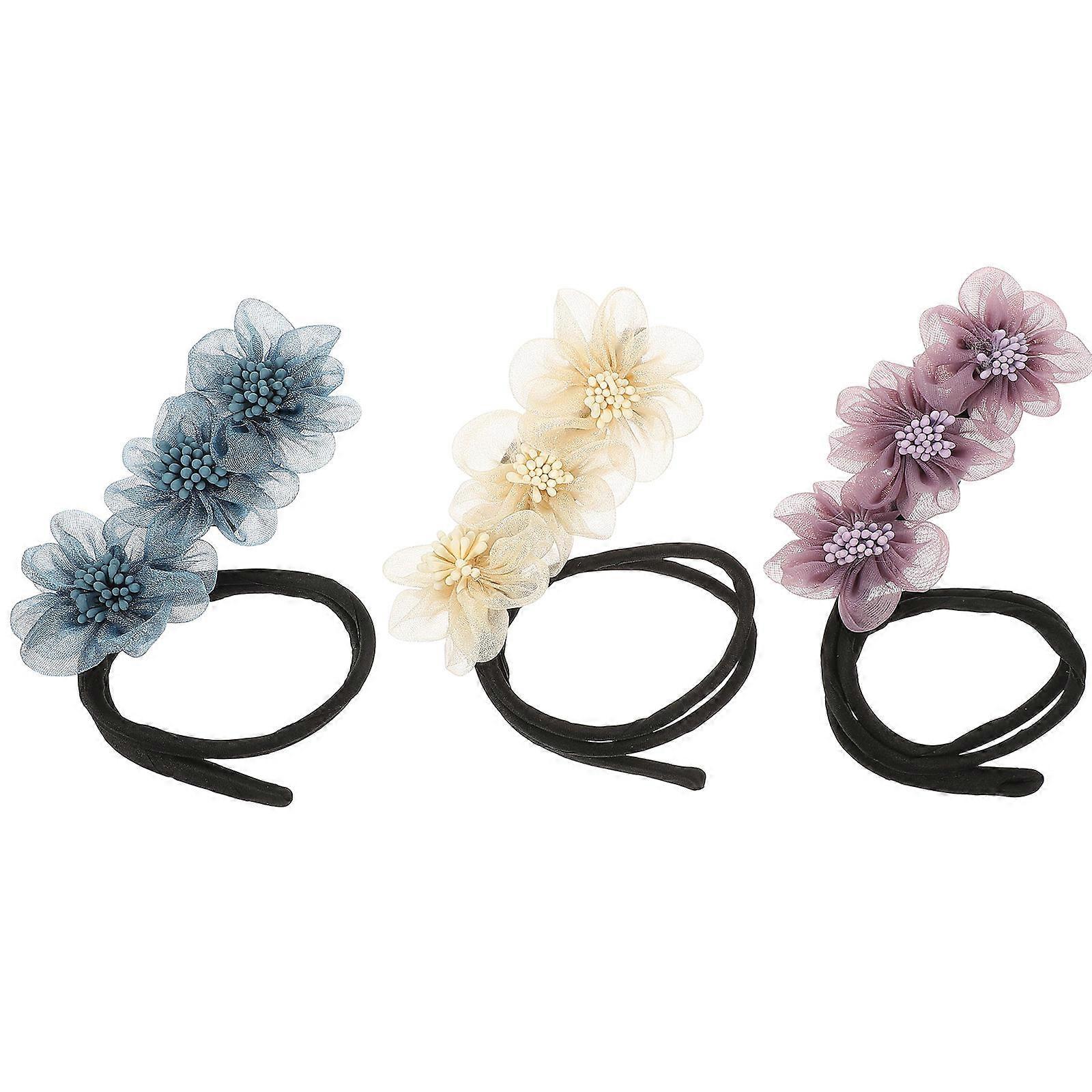15 Pcs Hair Bun Maker Decorative DIY Hair Styling Tools In Assorted For Home Parties And Festivals