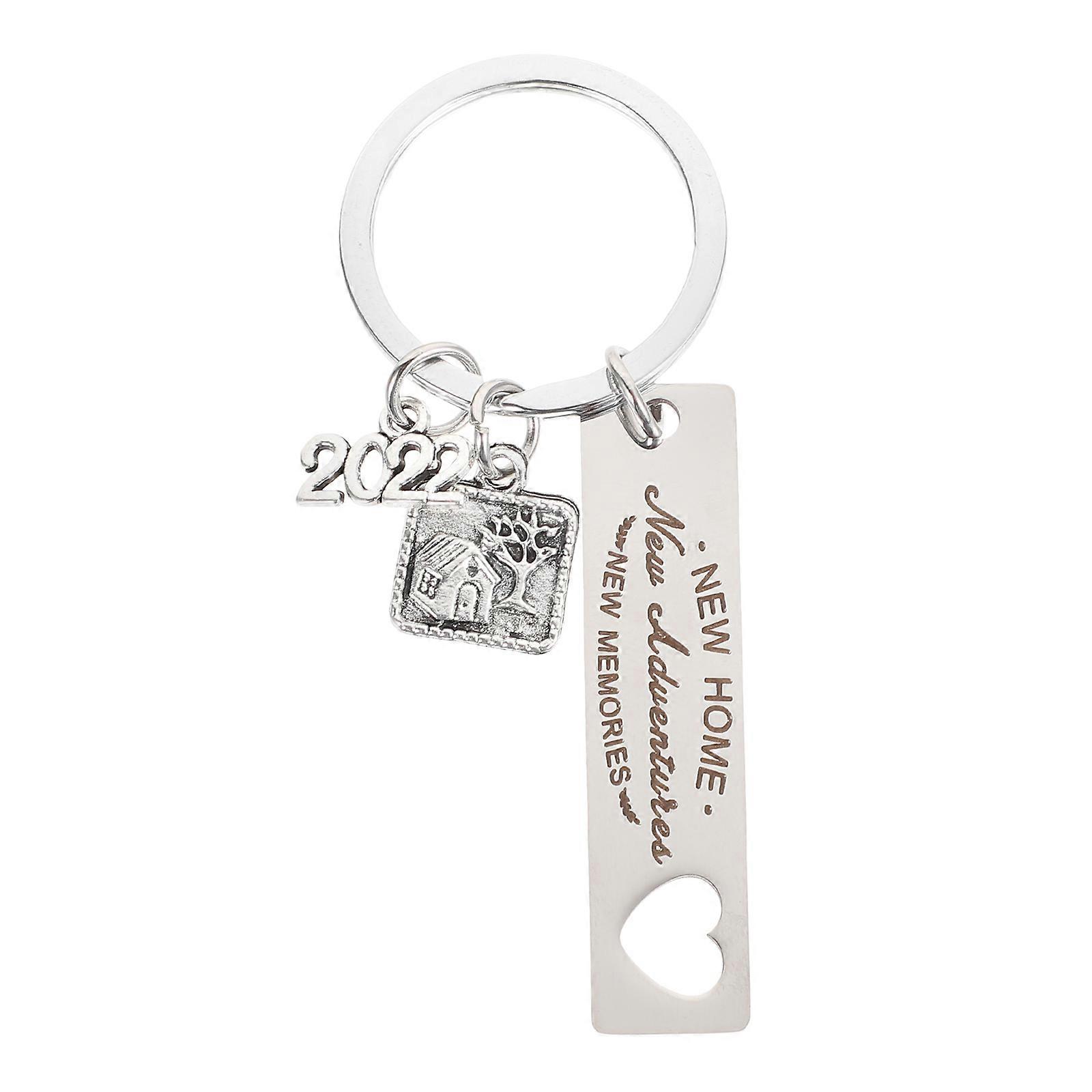 Metal Key Chain Key Holder for Housewarming Present 2Pcs