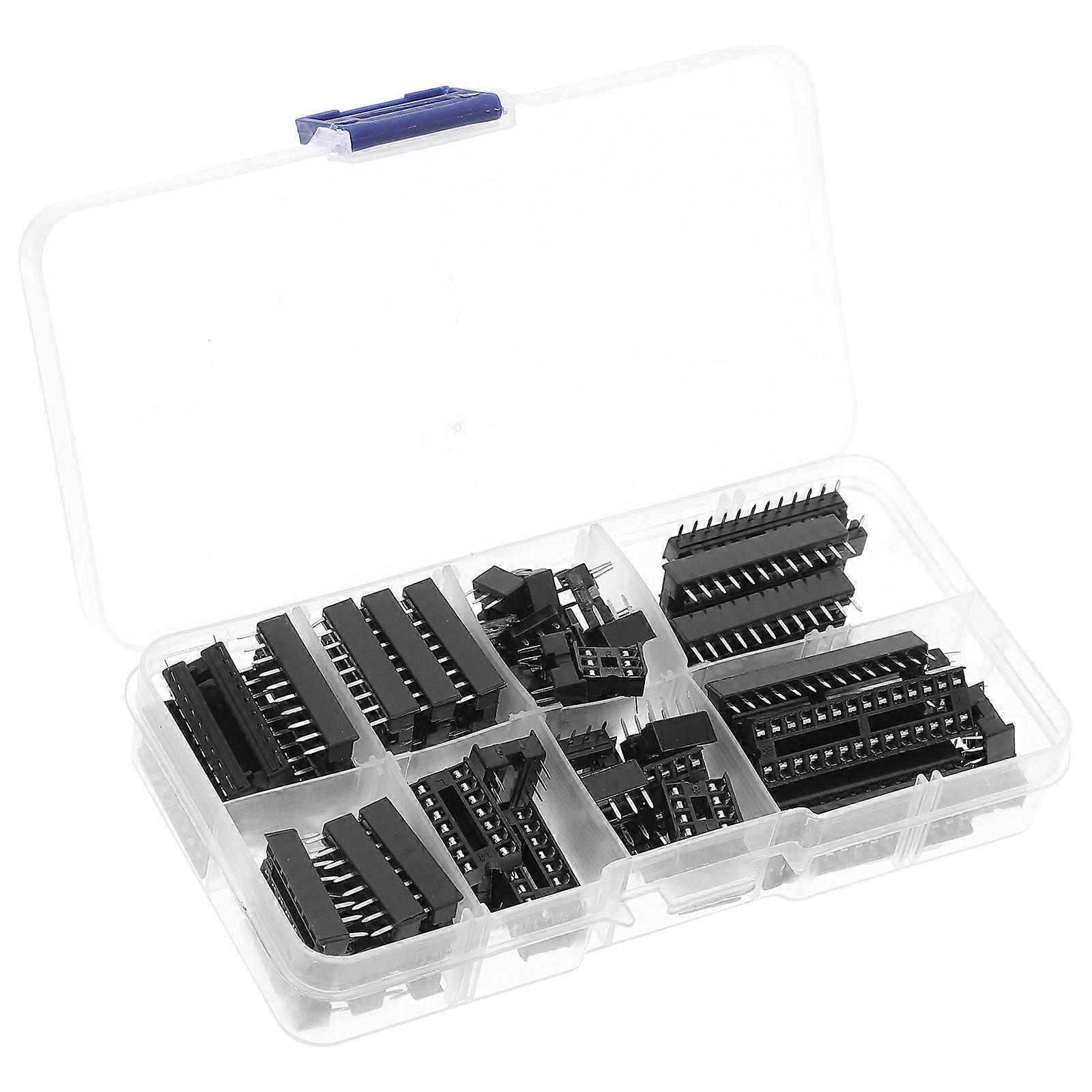 Dip Pin Sockets 2Pcs Ic Chip Socket Set for Electronics Repair