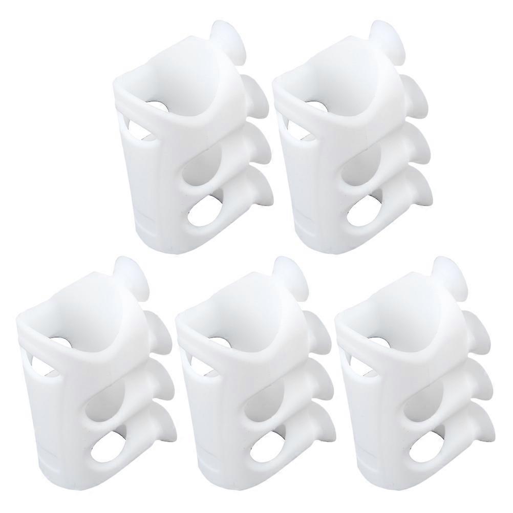5Pcs Silicone Shower Head Holders Adjustable Suction Cup Brackets for Bathroom Use