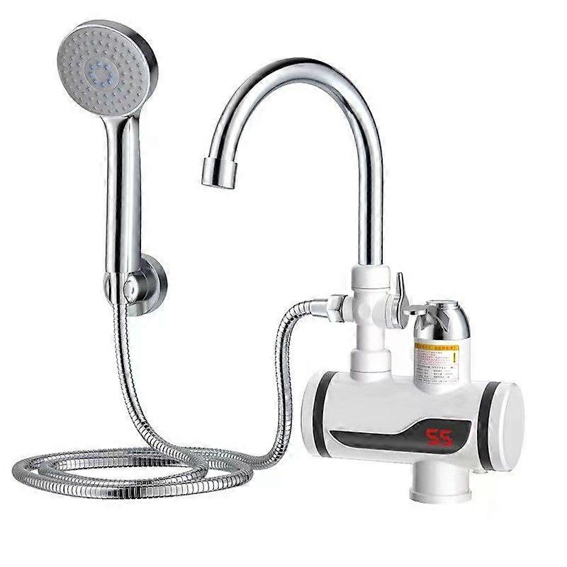 3000W Instant Hot Water Tap HS02 with 360 Swivel Spout and LED Digital Display for Kitchen