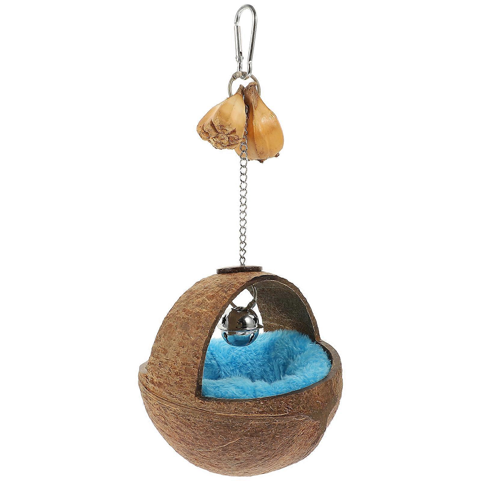 Parrot Bird Bed Hanging Nest for Breeding in Coconut Shell 3Sets