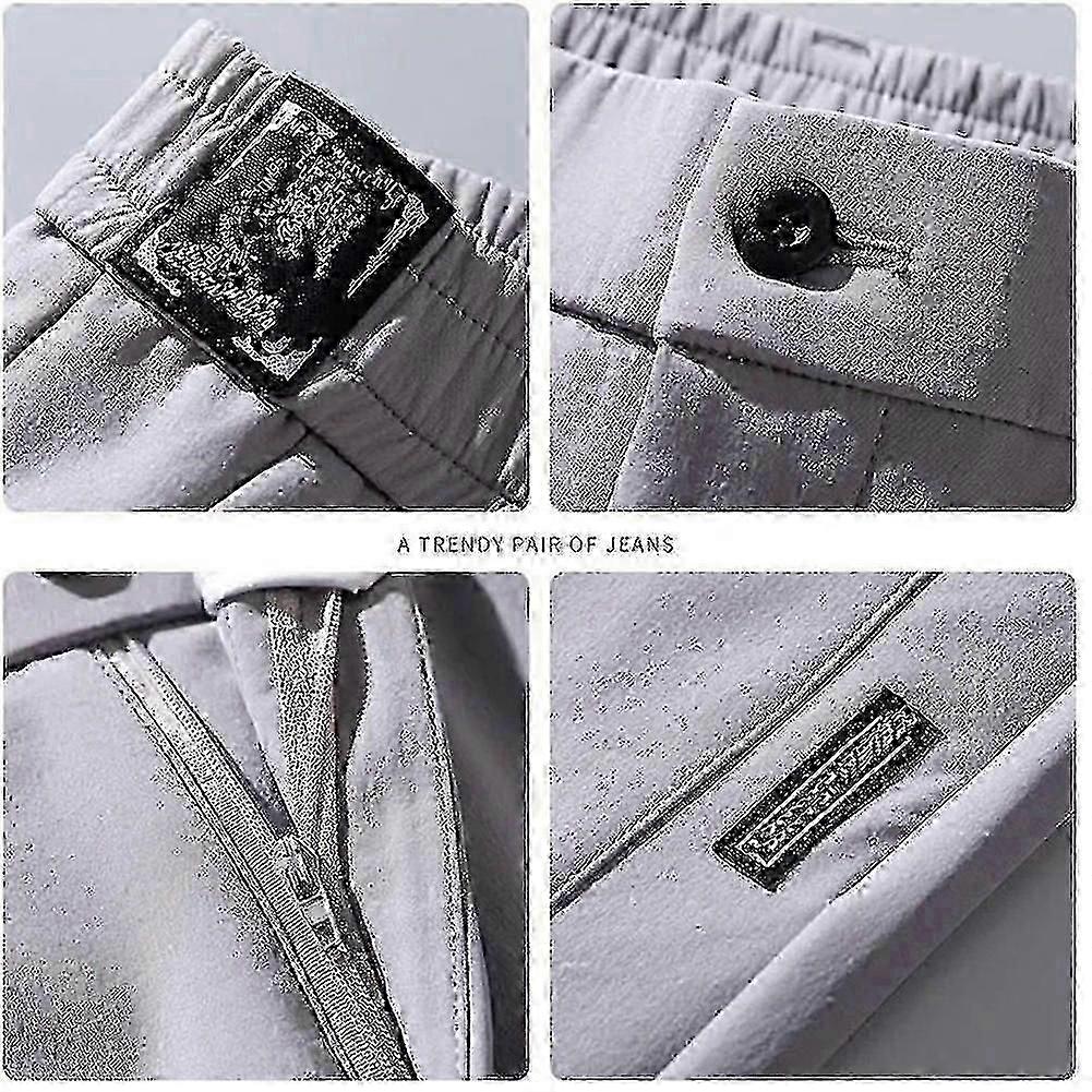 Calças de golfe masculinas secando calças de lazer longas e confortáveis com bolsos