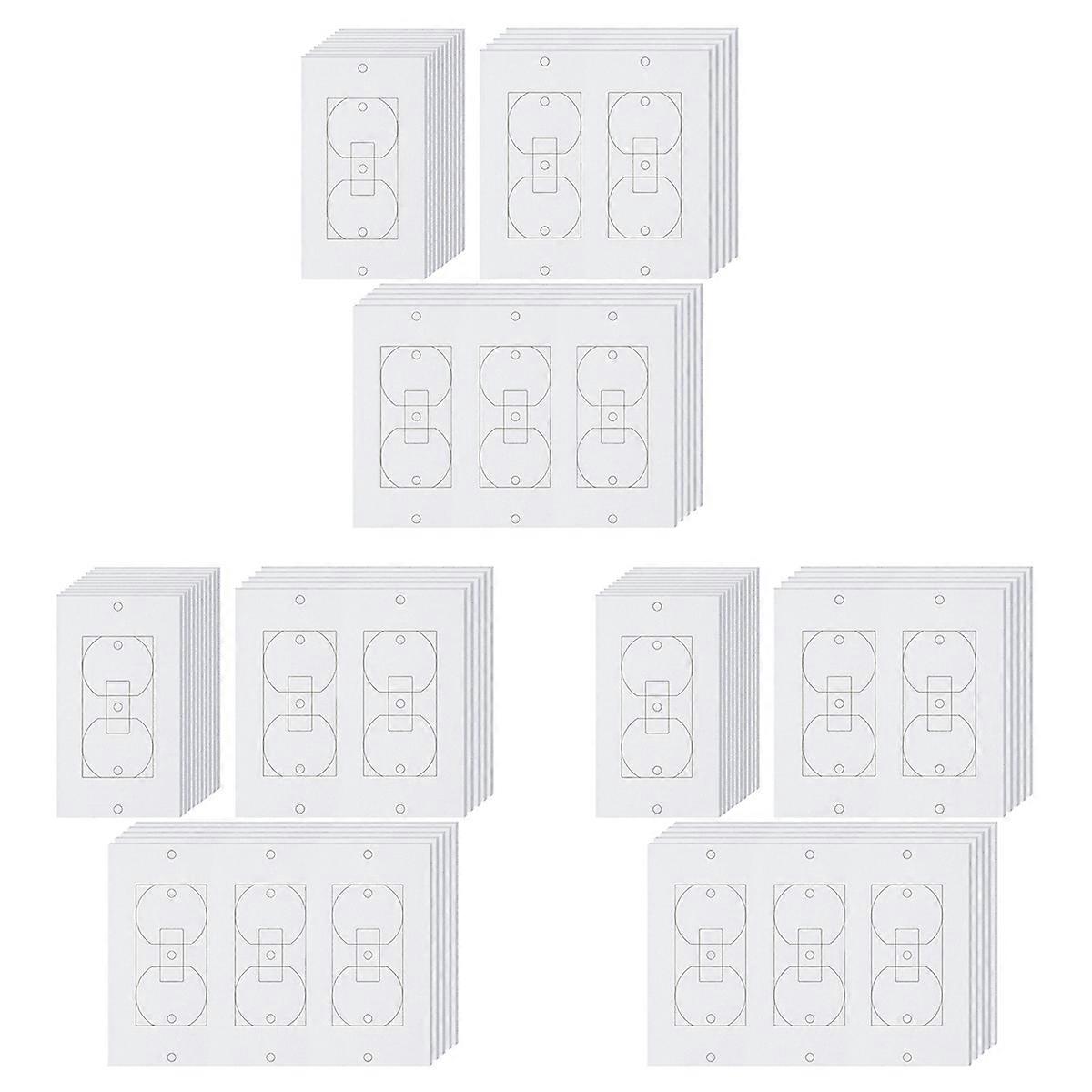 20Pcs Wall Insulation Outlet Insulators Sealers for Light, Switch