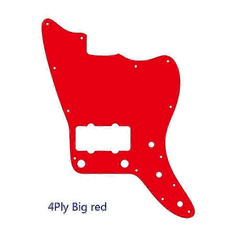 xinyue Custom Guitar Parts For US No Upper Controls Jazzmaster Style Guitar Pickguard With Pickups Scratch Replacement 26s