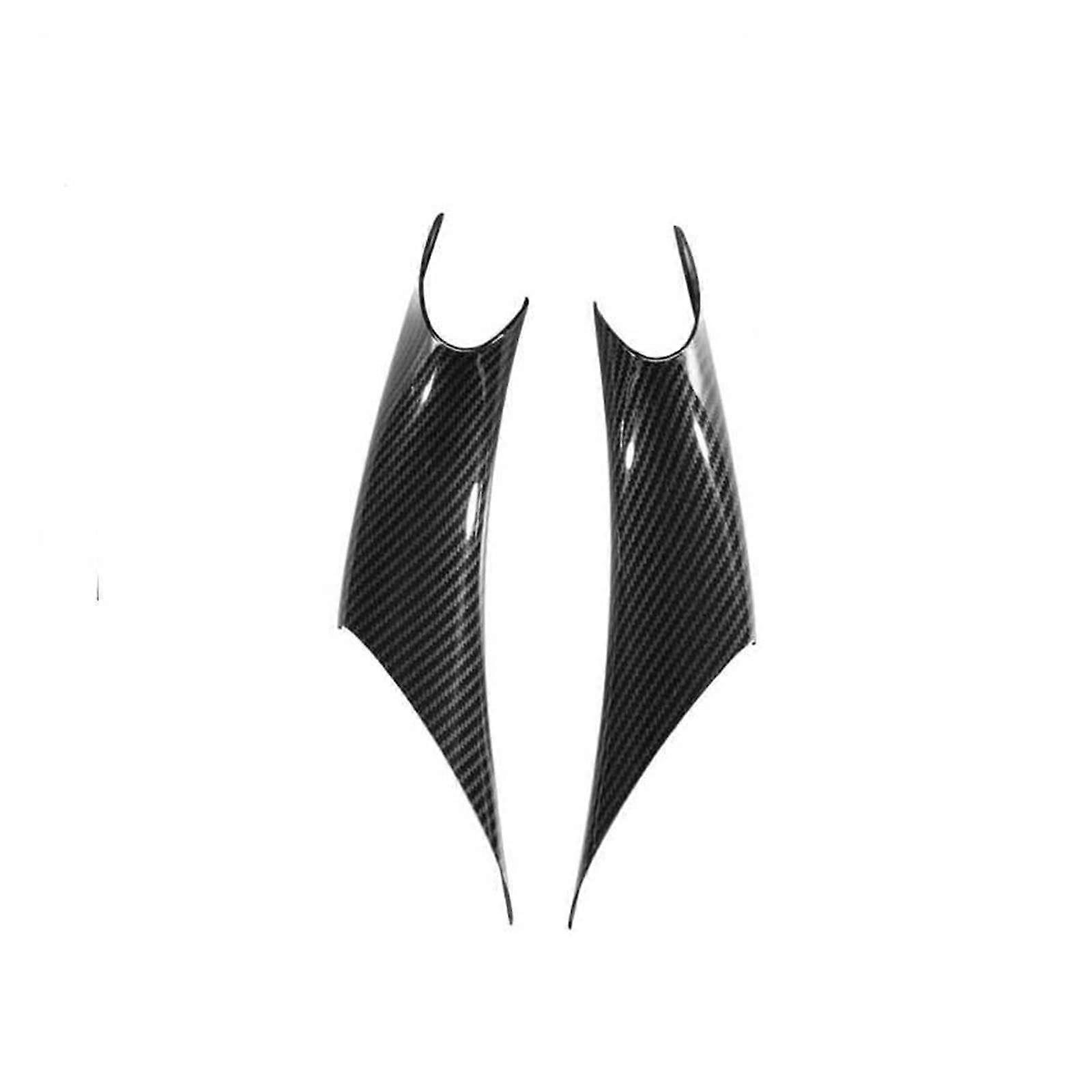 Interior Door Handle 2 Pieces for 3 Series GT F34 and 4 Series F32/F33 Black Carbon Fiber Pattern Protective Cover Trim