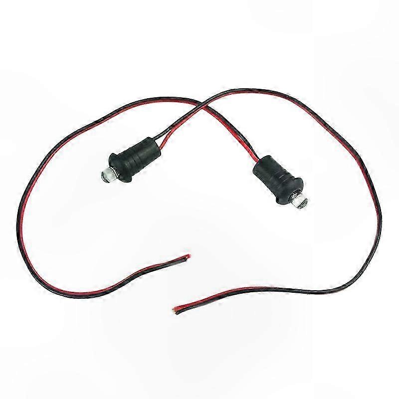 2 Pack 12V Dash-Mounted Blue LED Flashing Warning Light for Vehicle Safety