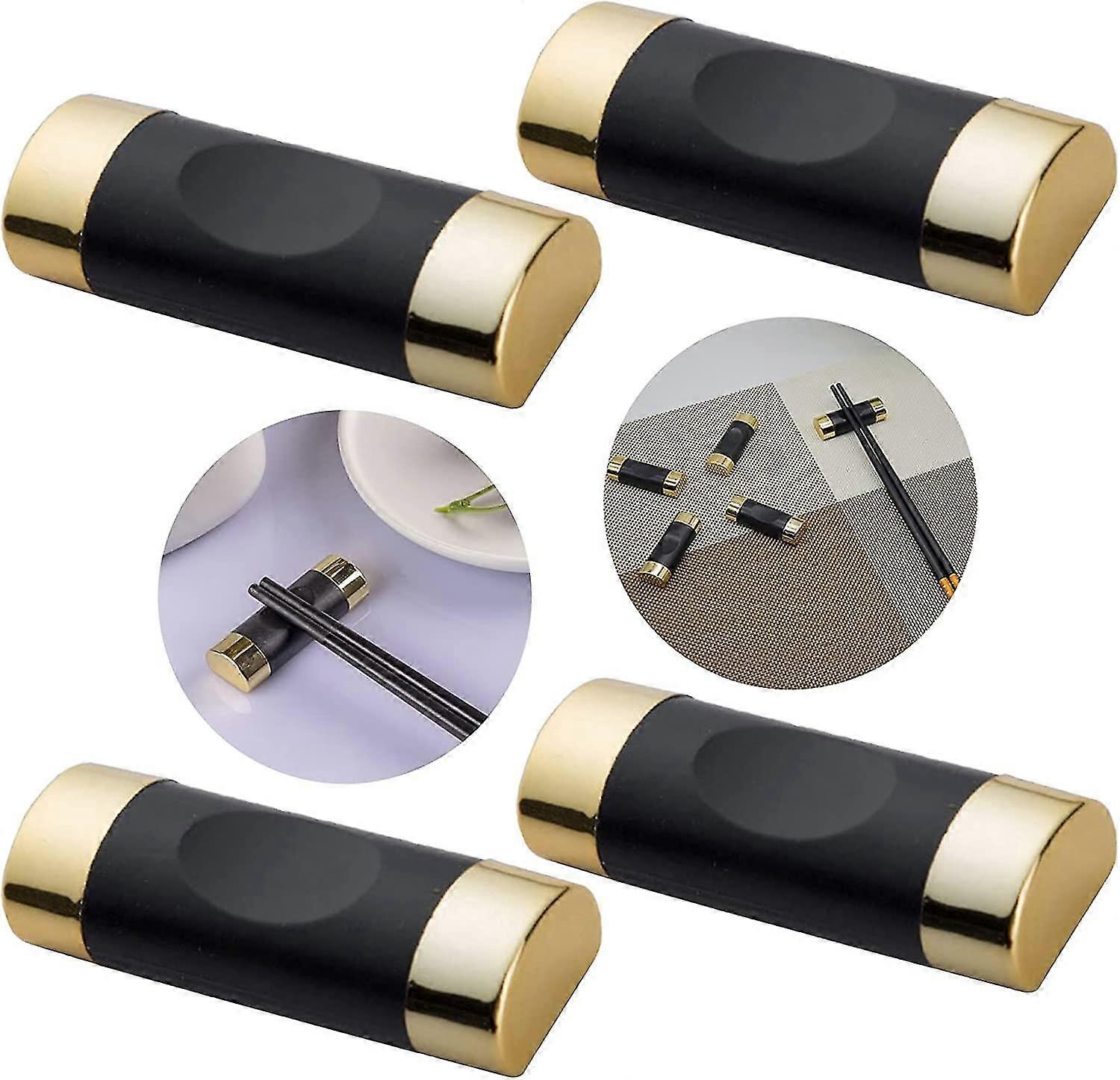 4 Pcs Chopstick Holder Alloy Chopstick Rest Pillow Shape Chopstick Rest For Spoon Fork Table Decoration H