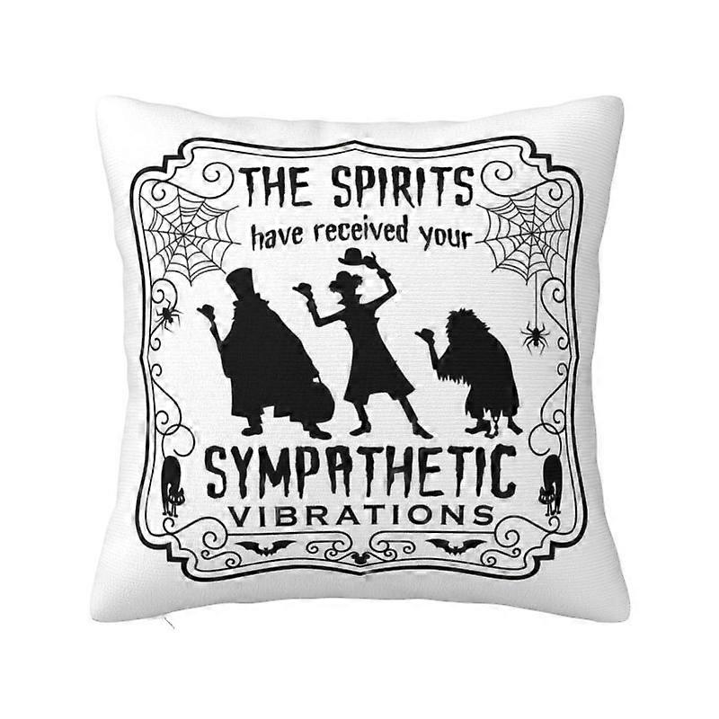 c486カスタムホーンテッドマンションクッションカバーハロウィーングリムニヤリングゴーストスロー枕カバーソファ枕カバーホーム装飾kjs486