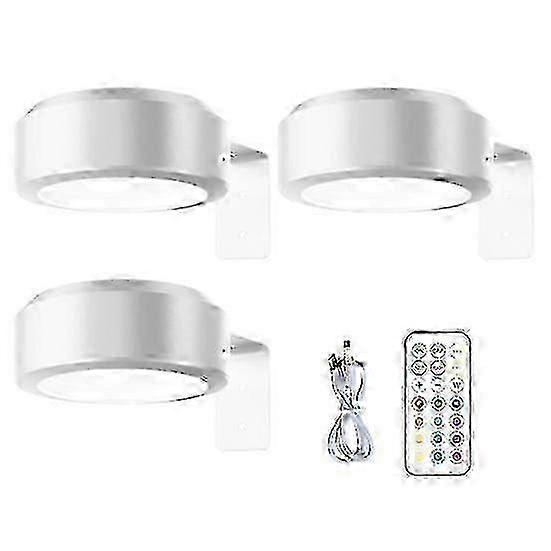 Wireless Remote-Controlled Wall Light with Dimming and 13-Color RGB Adjustment Battery-Powered Art and Picture Illumination Fixture